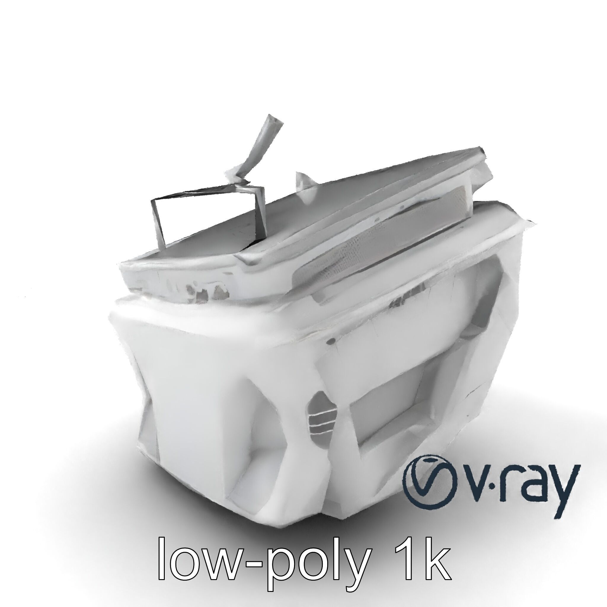 Futuristic Modular Ceiling Detail model pack Low-poly 3D model_5