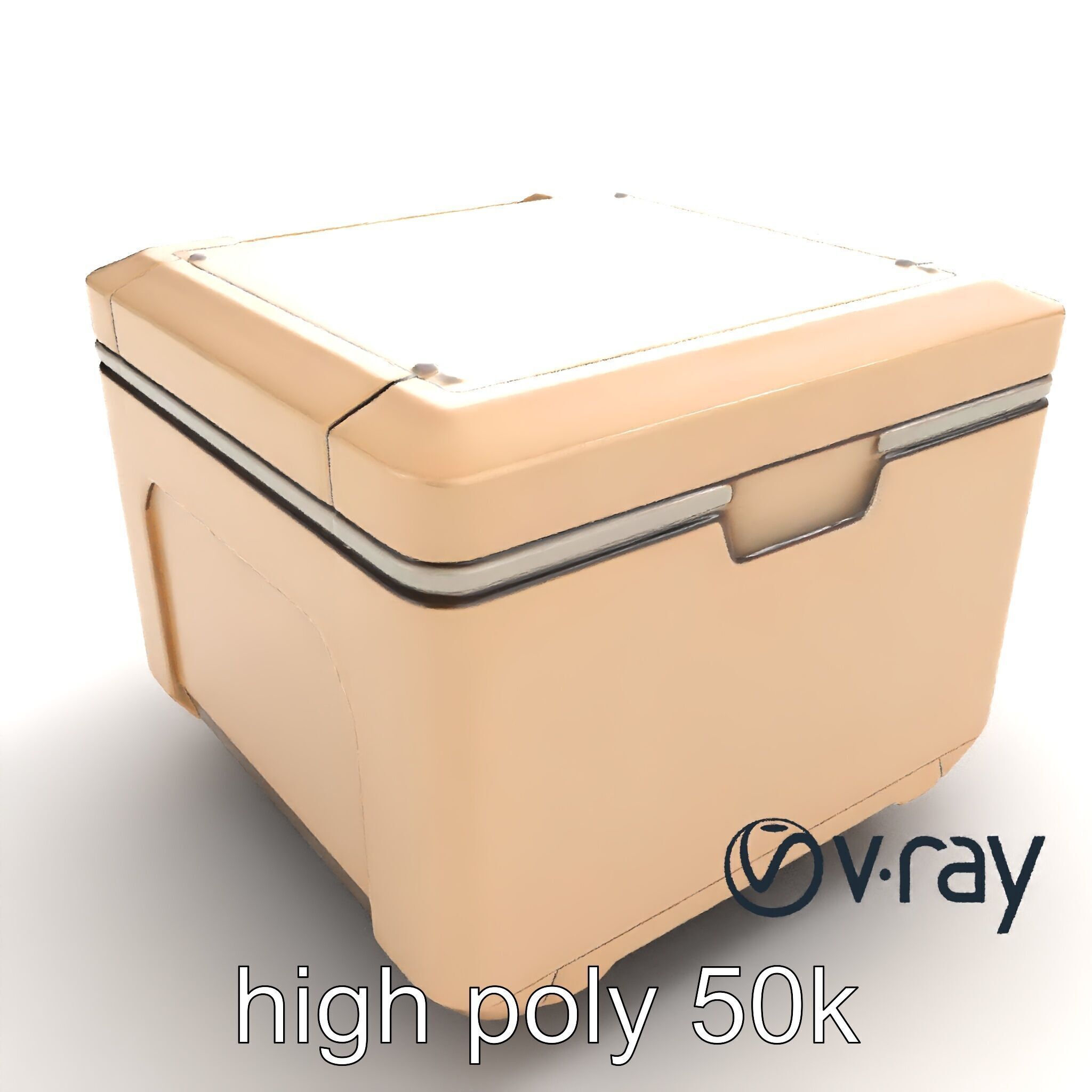 Futuristic Storage Box Sleek Design model pack Low-poly 3D model_11