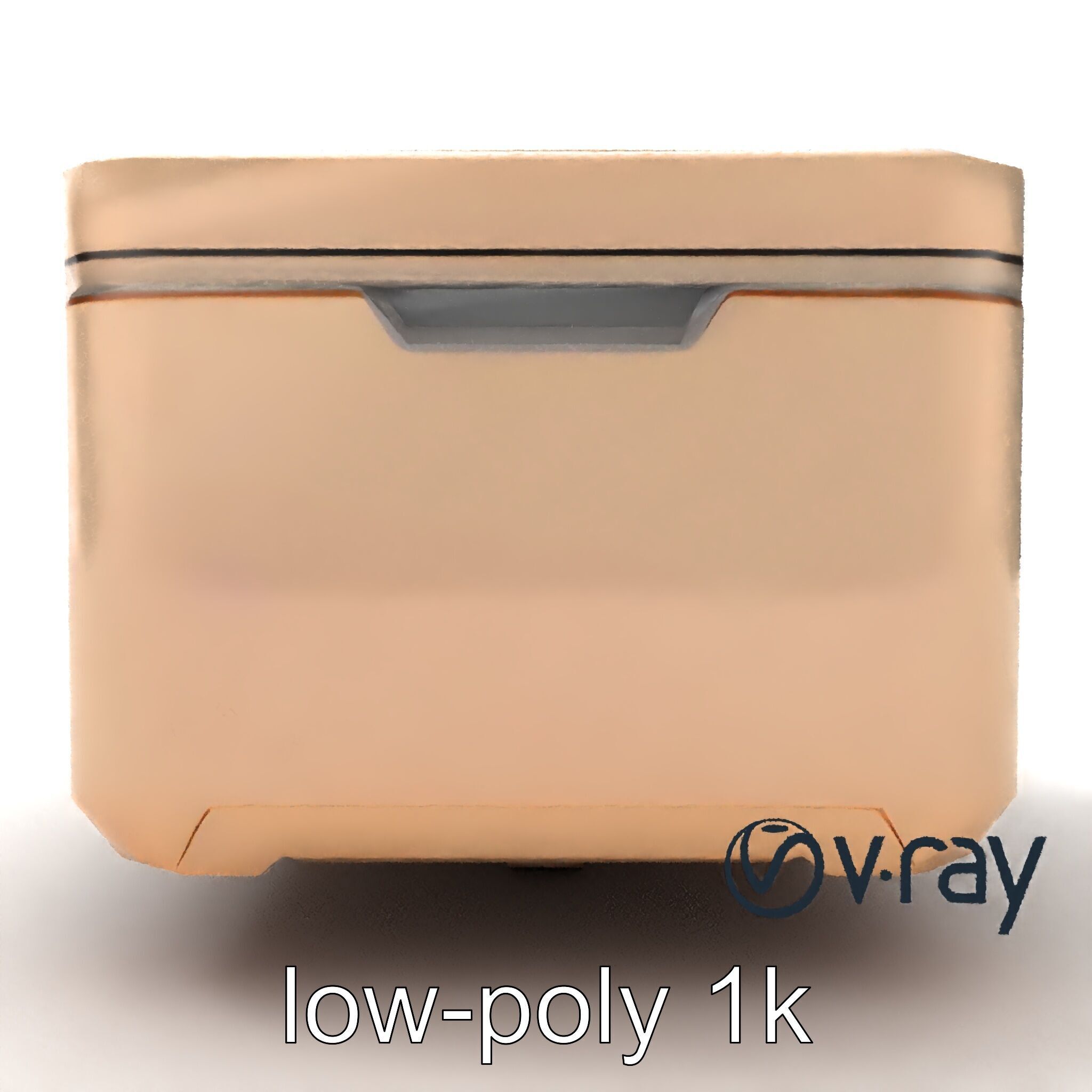 Futuristic Storage Box Sleek Design model pack Low-poly 3D model_27