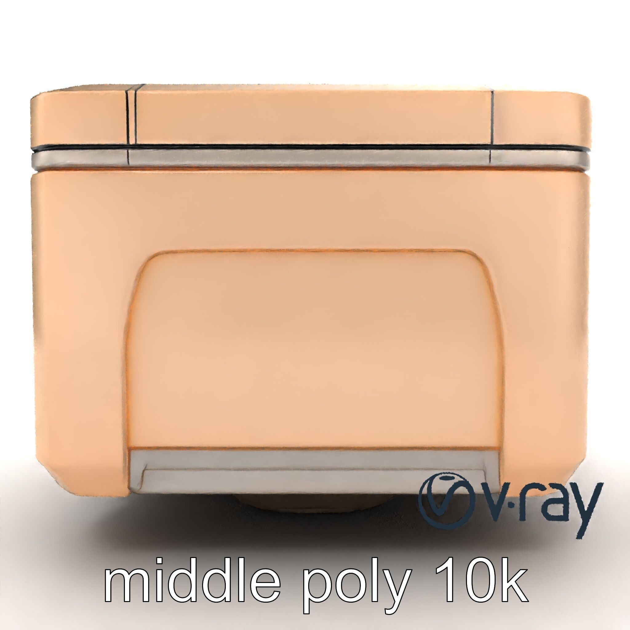 Futuristic Storage Box Sleek Design model pack Low-poly 3D model_31