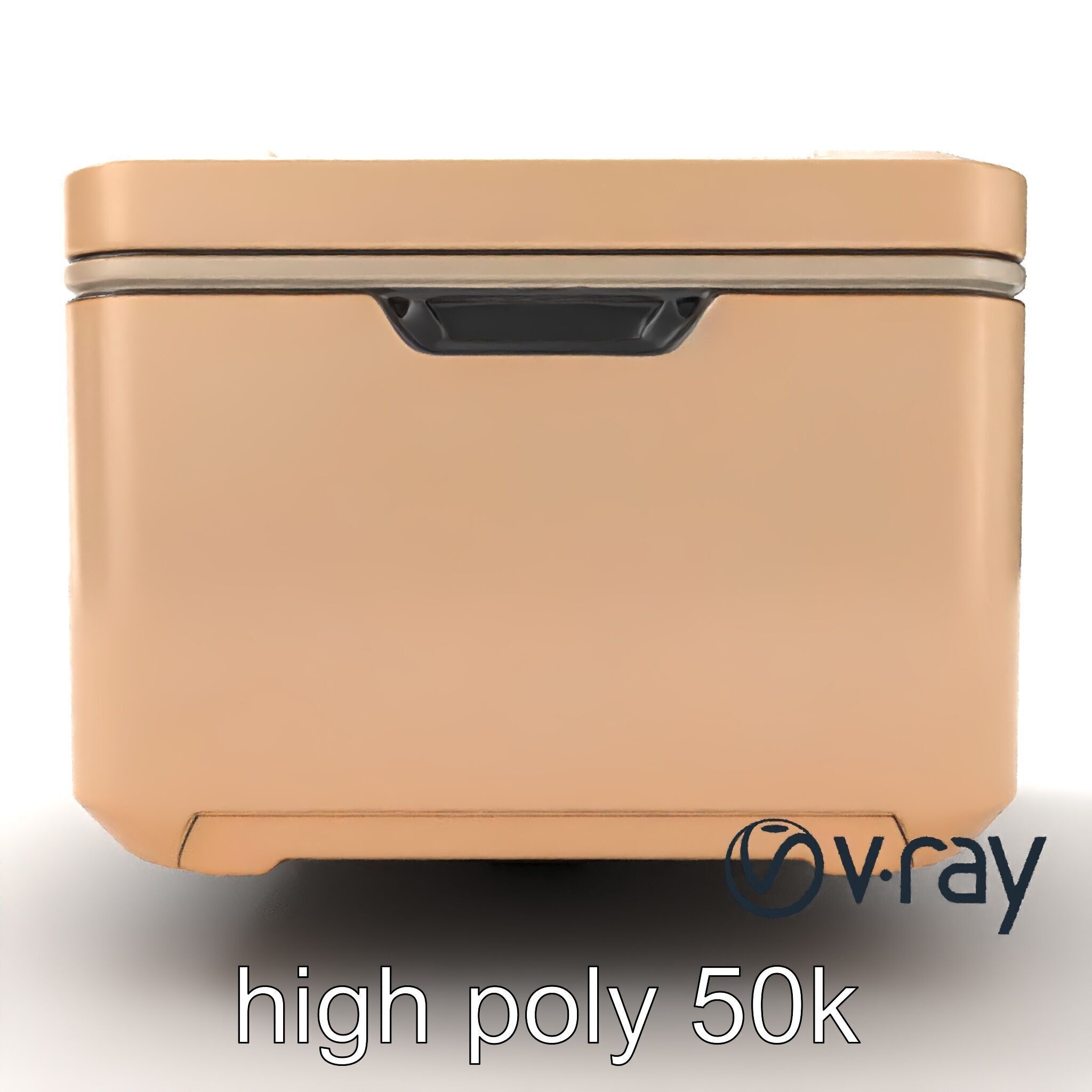 Futuristic Storage Box Sleek Design model pack Low-poly 3D model_21