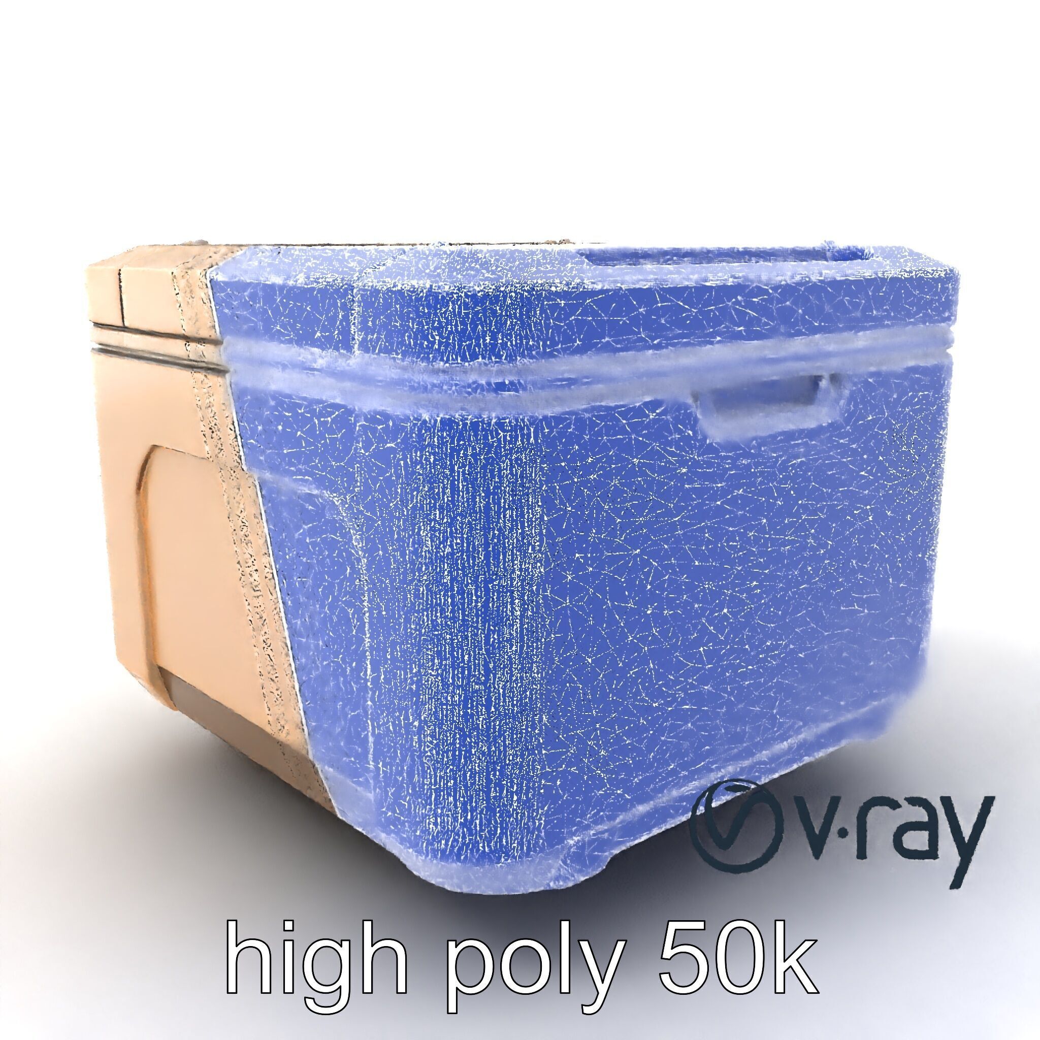 Futuristic Storage Box Sleek Design model pack Low-poly 3D model_10