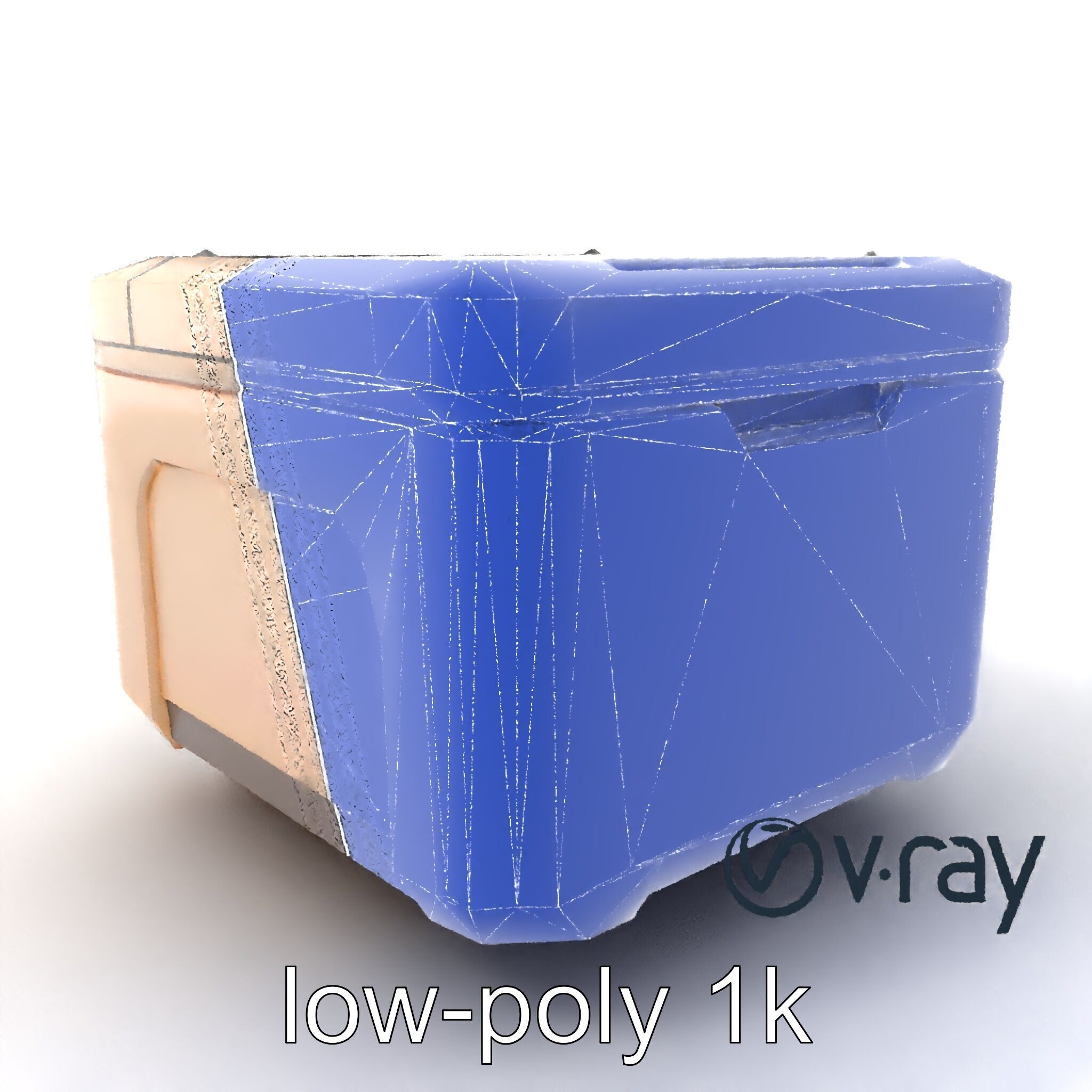Futuristic Storage Box Sleek Design model pack Low-poly 3D model_7