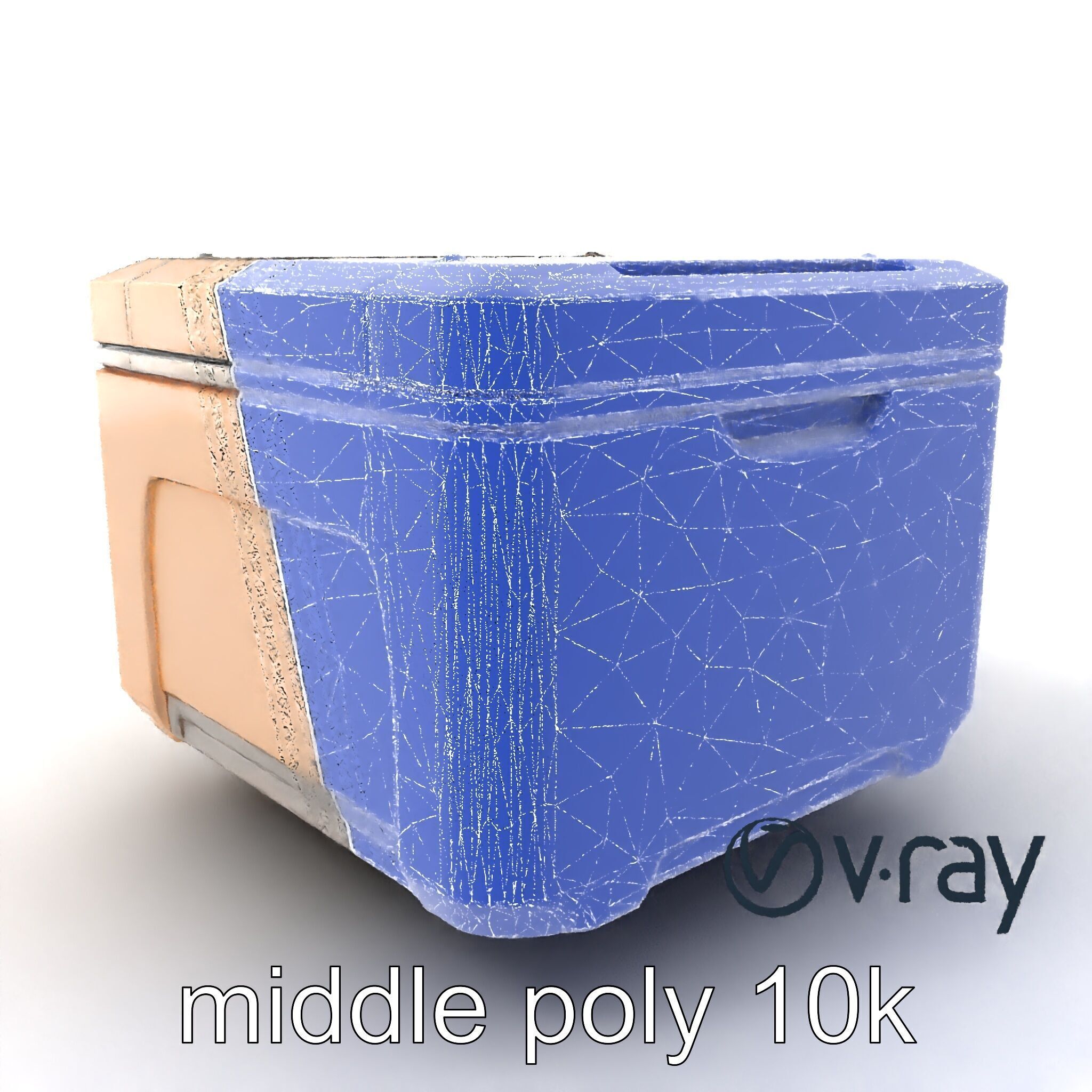 Futuristic Storage Box Sleek Design model pack Low-poly 3D model_6