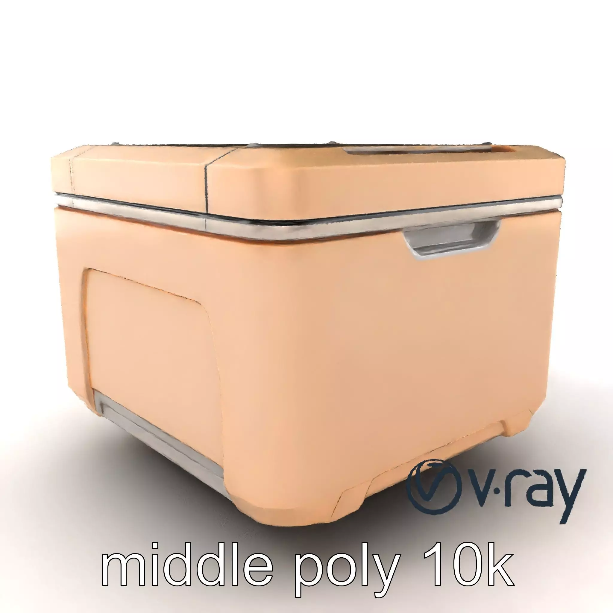 Futuristic Storage Box Sleek Design model pack Low-poly 3D model_0