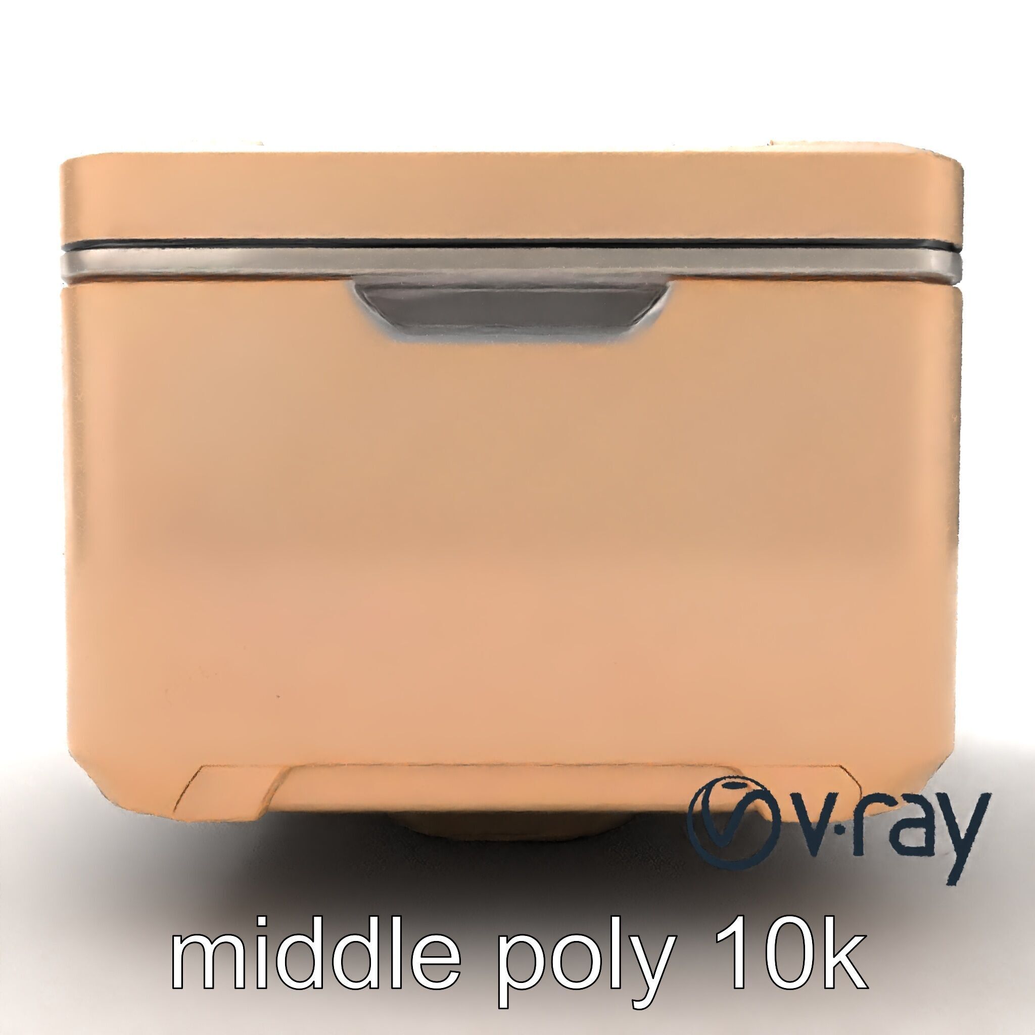 Futuristic Storage Box Sleek Design model pack Low-poly 3D model_26