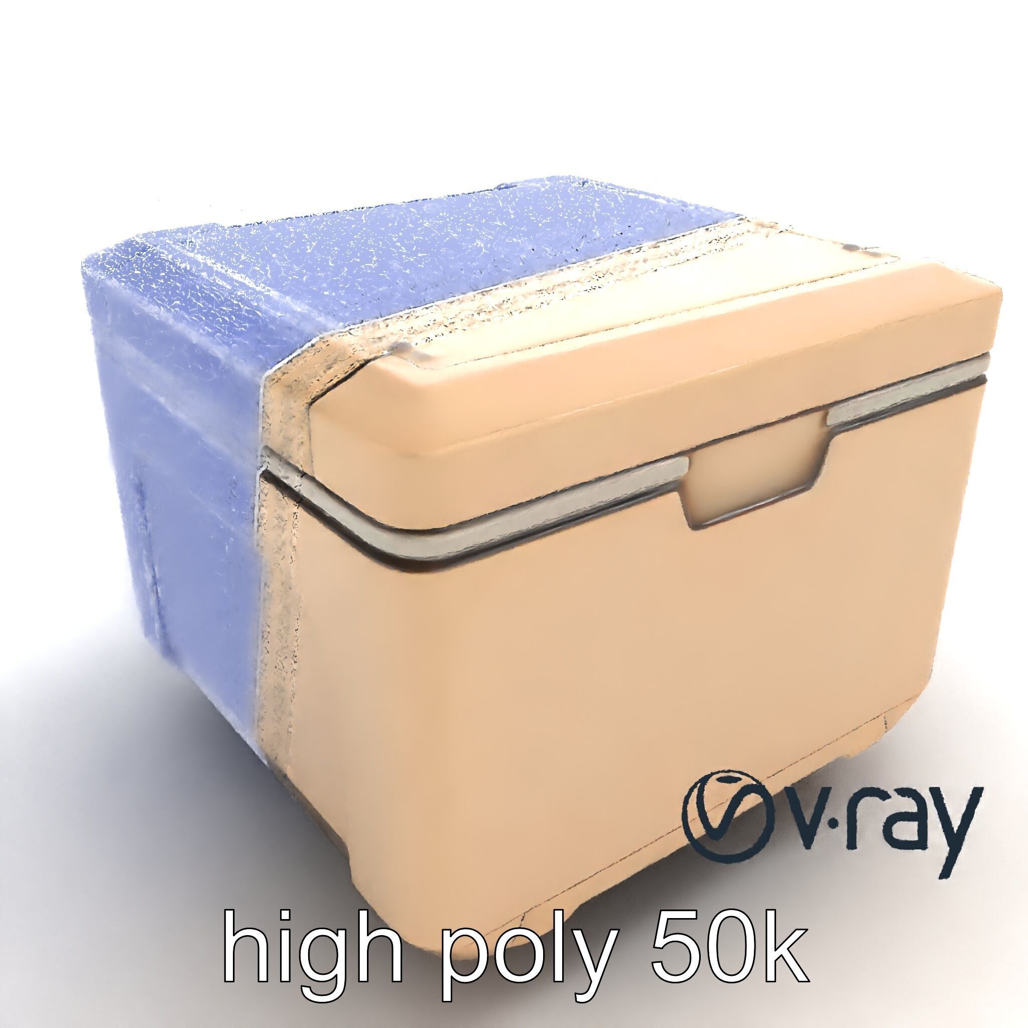 Futuristic Storage Box Sleek Design model pack Low-poly 3D model_15