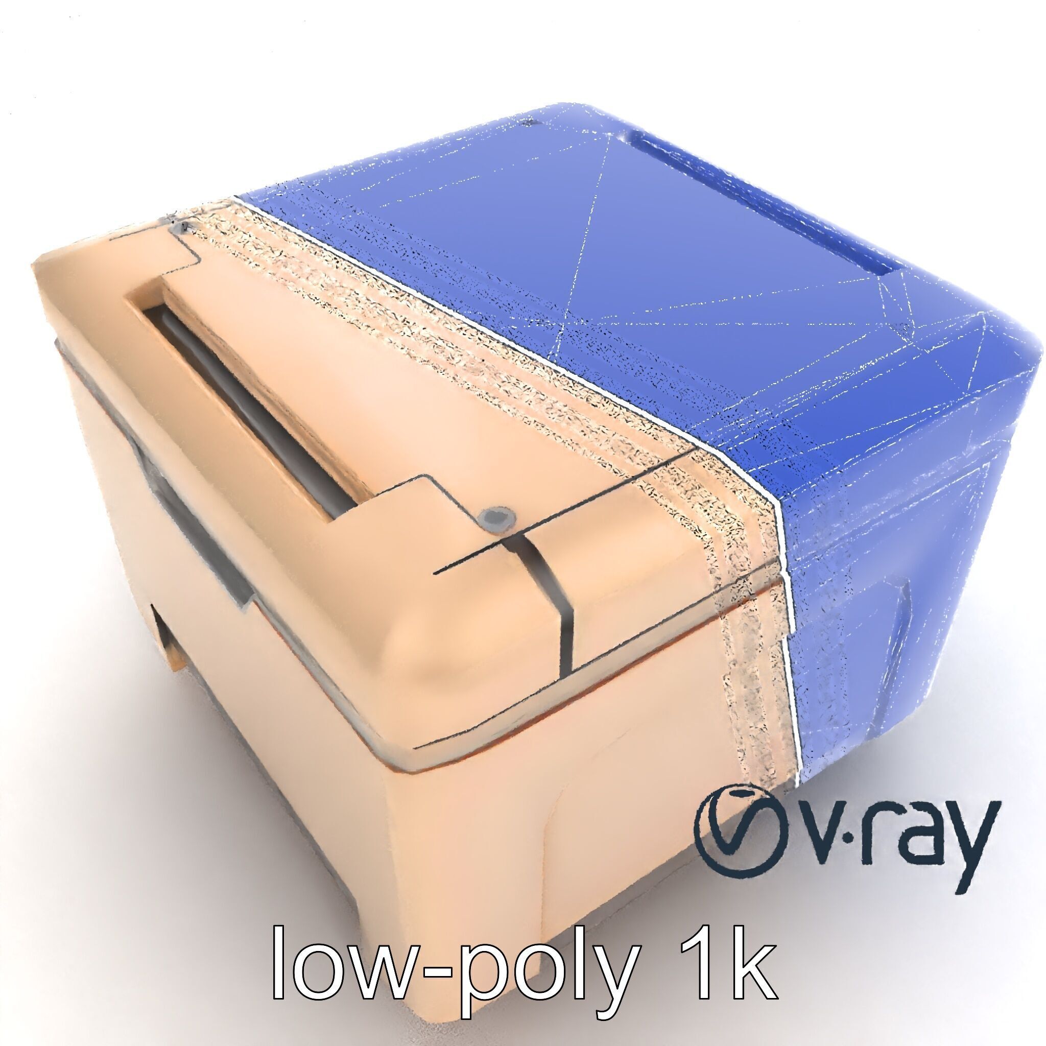 Futuristic Storage Box Sleek Design model pack Low-poly 3D model_25