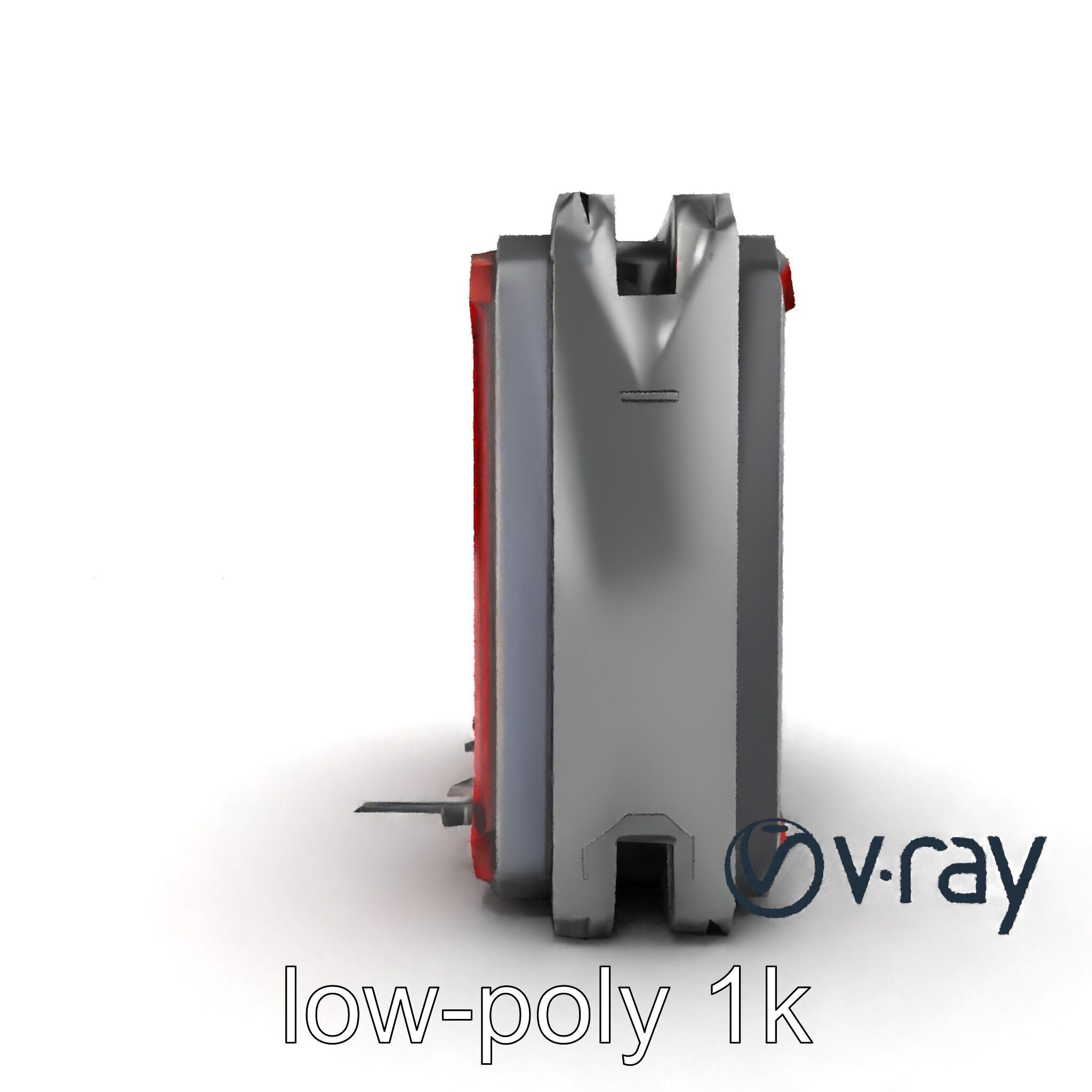 Futuristic Wall Frame with Modular Ports model pack Low-poly 3D model_14