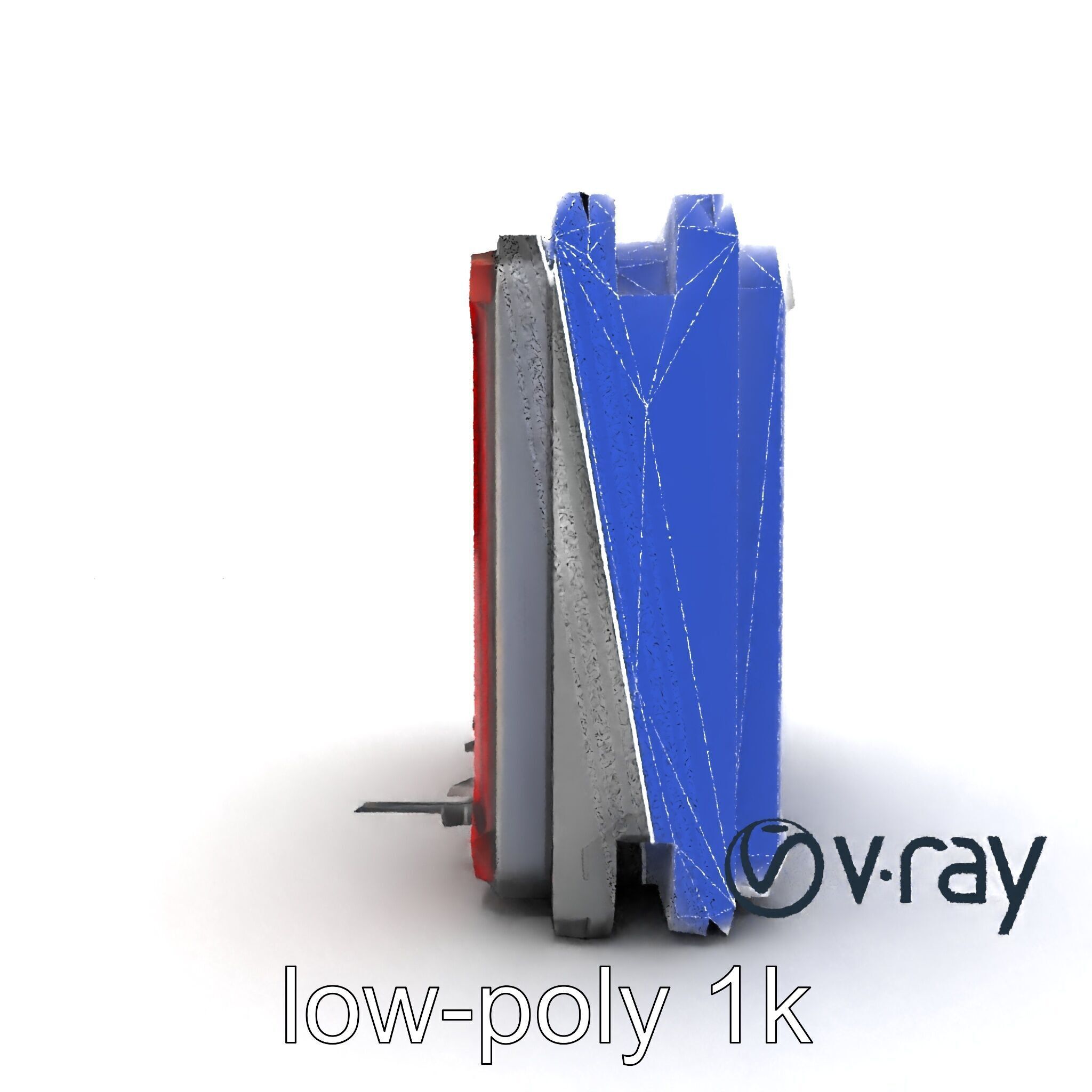 Futuristic Wall Frame with Modular Ports model pack Low-poly 3D model_25