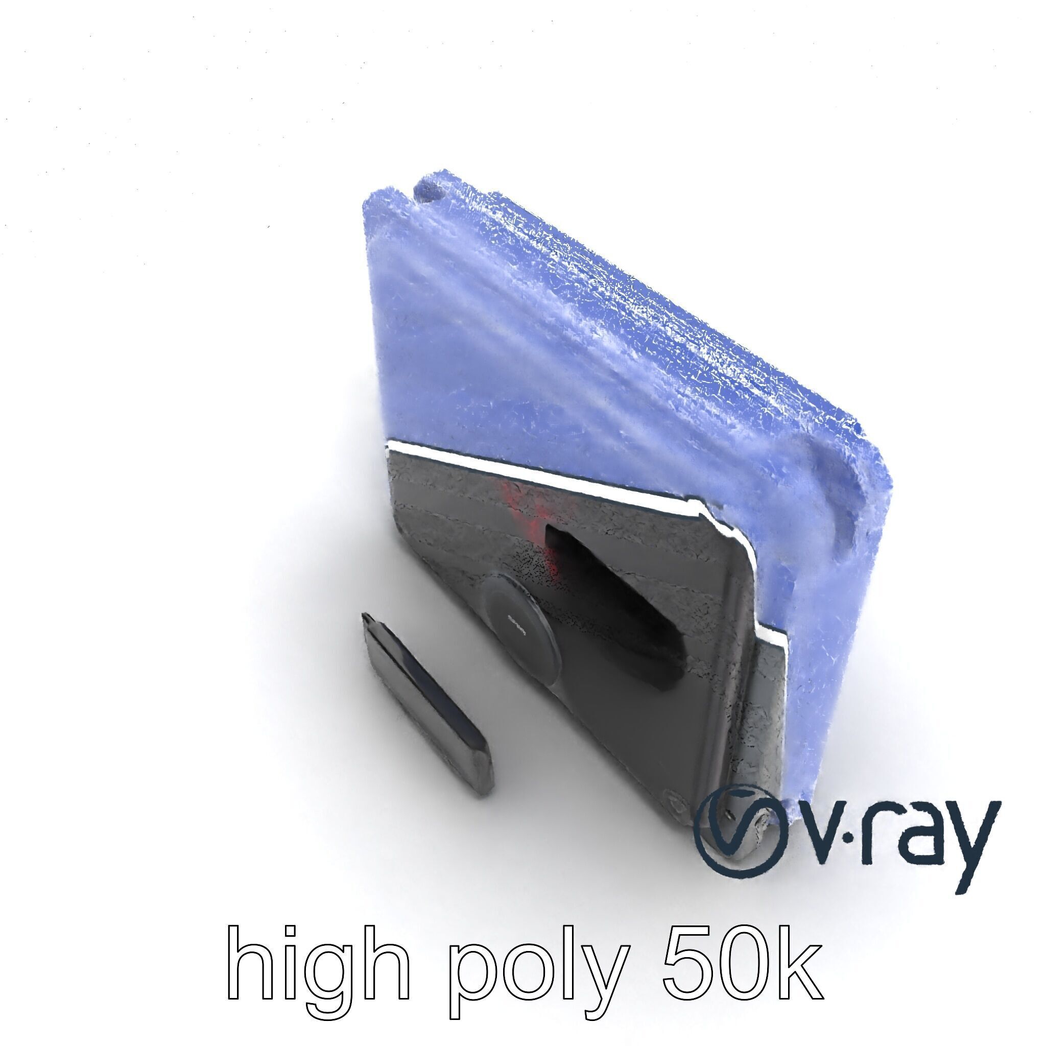 Futuristic Wall Frame with Modular Ports model pack Low-poly 3D model_27