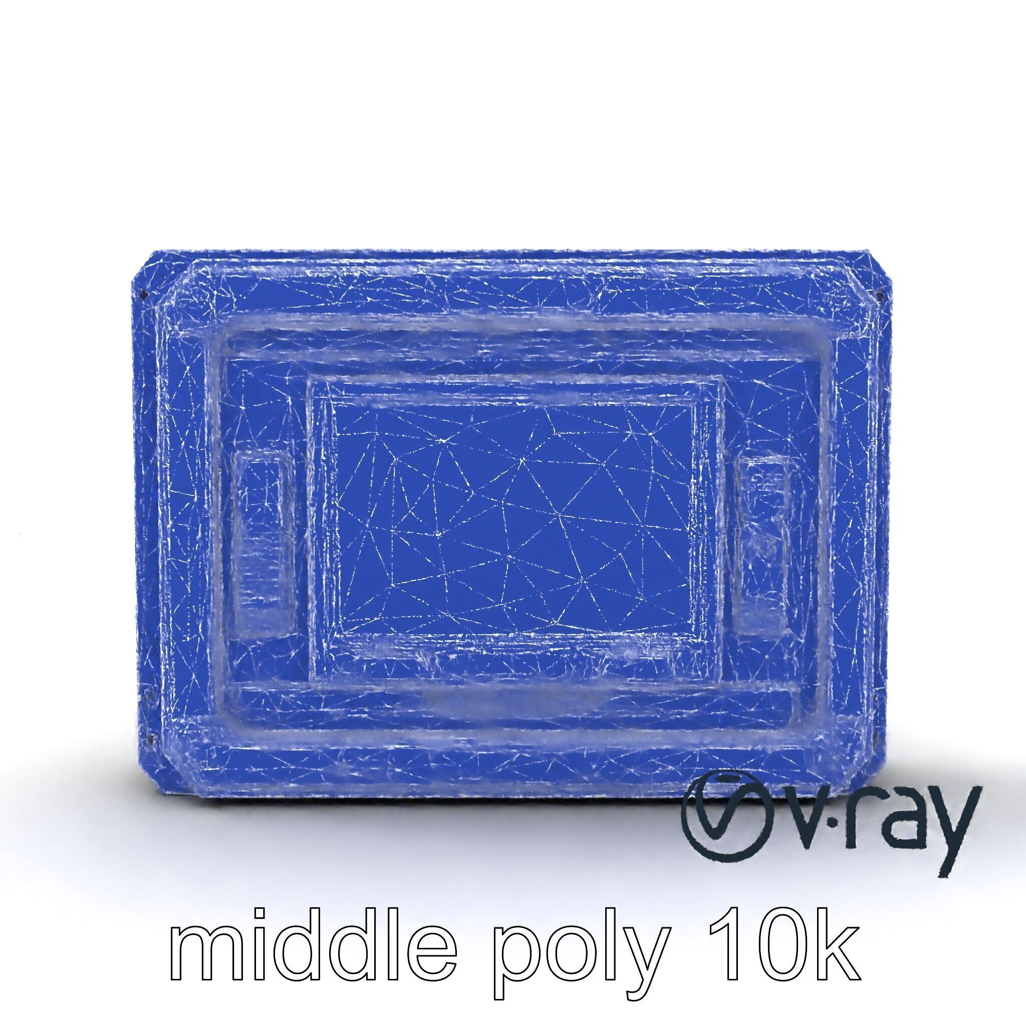 Futuristic Wall Frame with Modular Ports model pack Low-poly 3D model_28