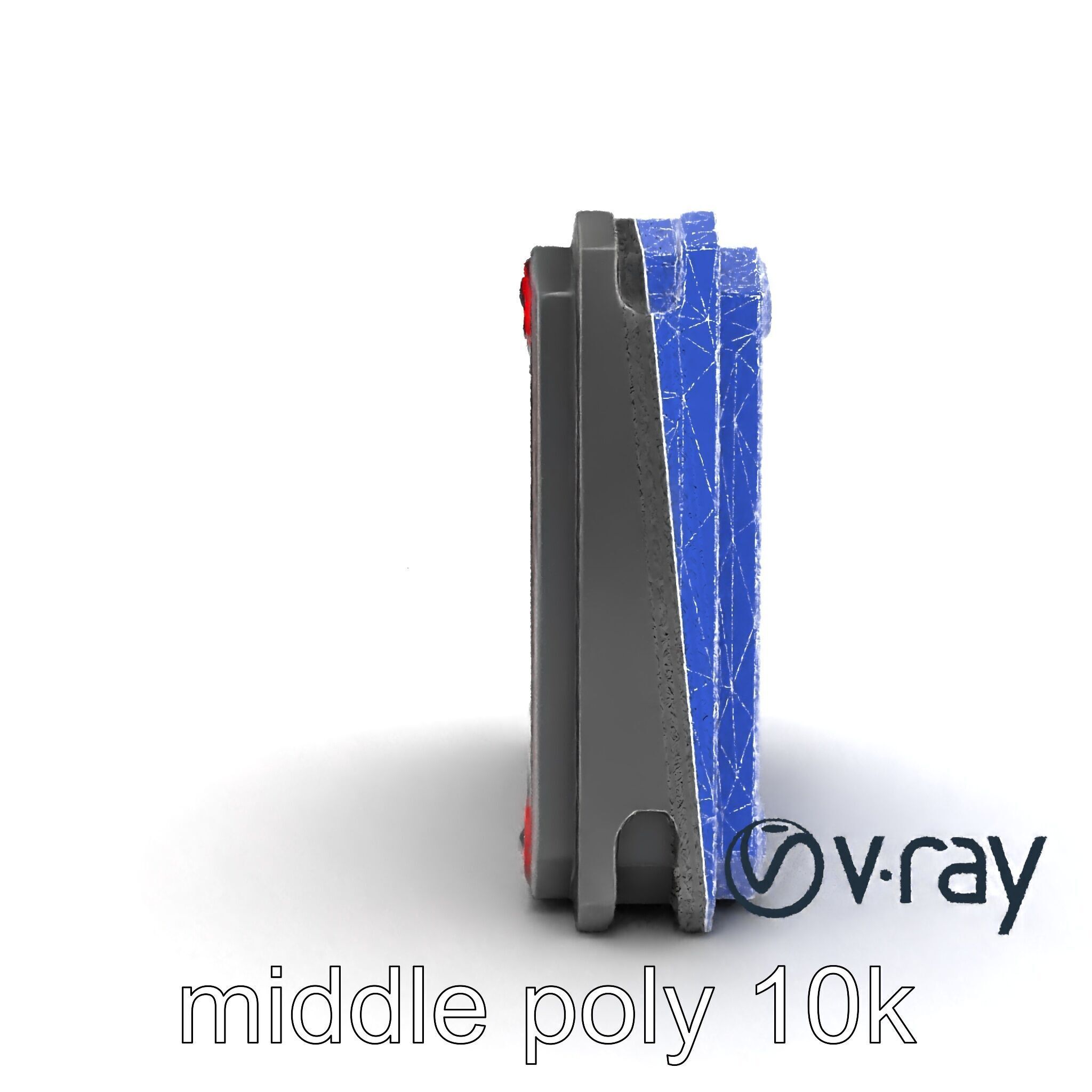 Futuristic Wall Frame with Modular Ports model pack Low-poly 3D model_26