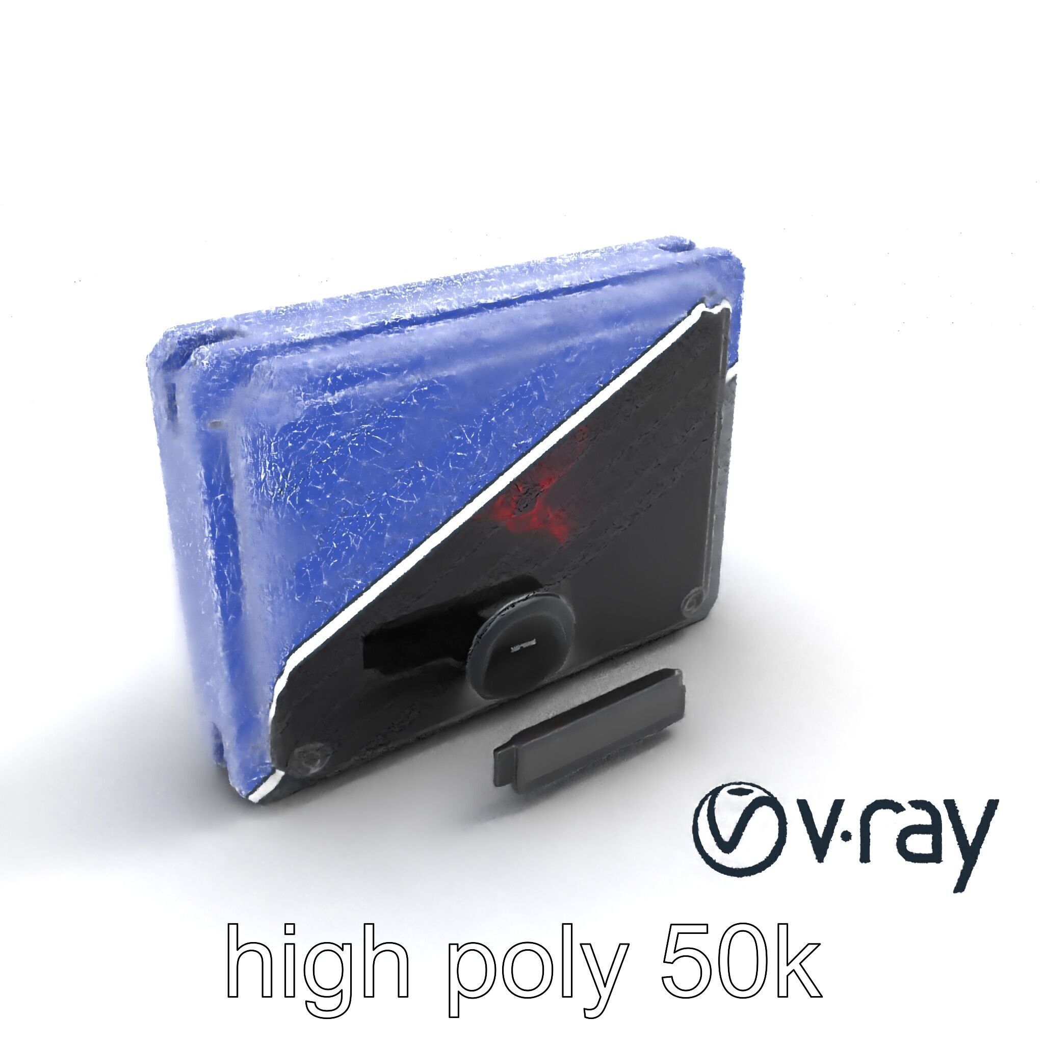 Futuristic Wall Frame with Modular Ports model pack Low-poly 3D model_18