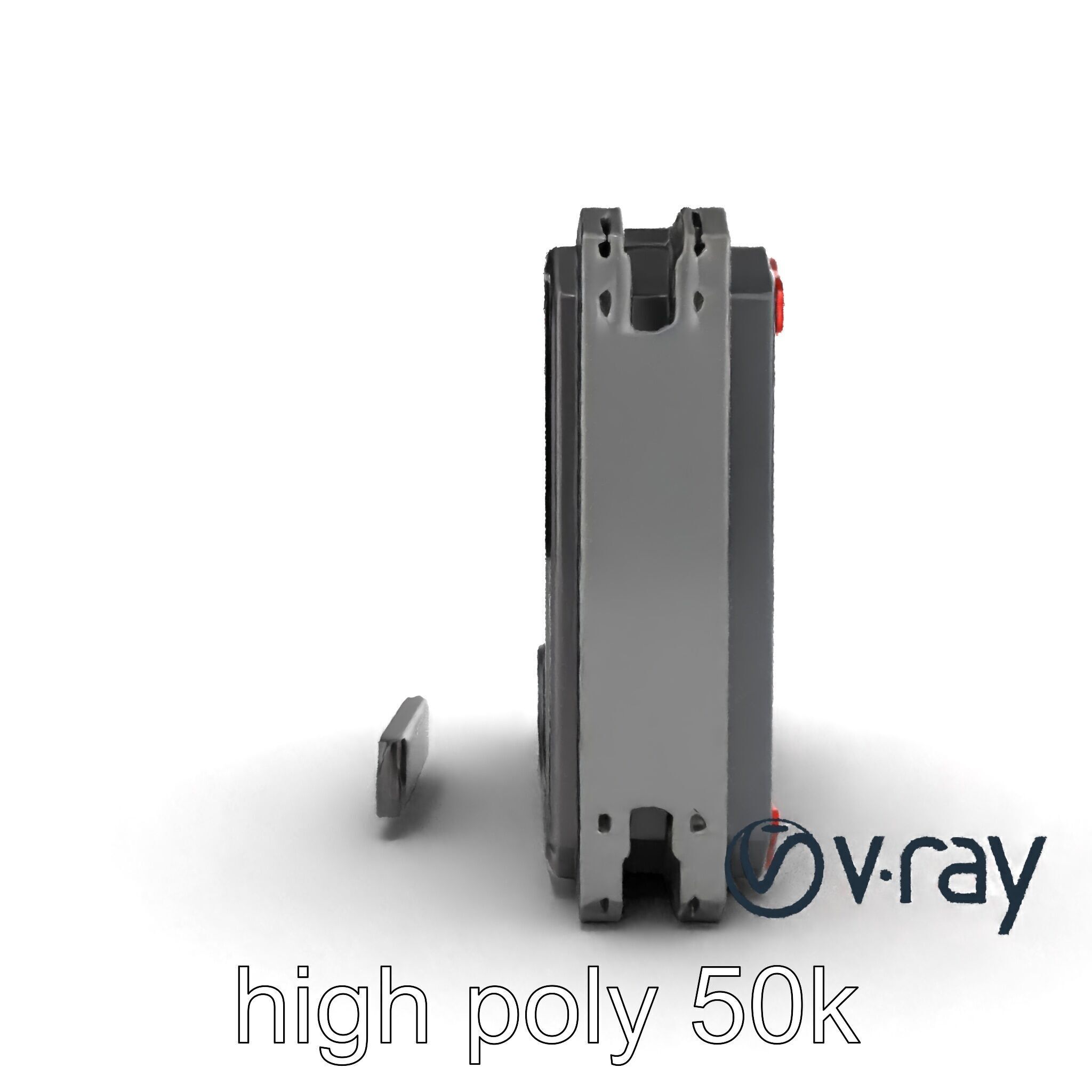 Futuristic Wall Frame with Modular Ports model pack Low-poly 3D model_29