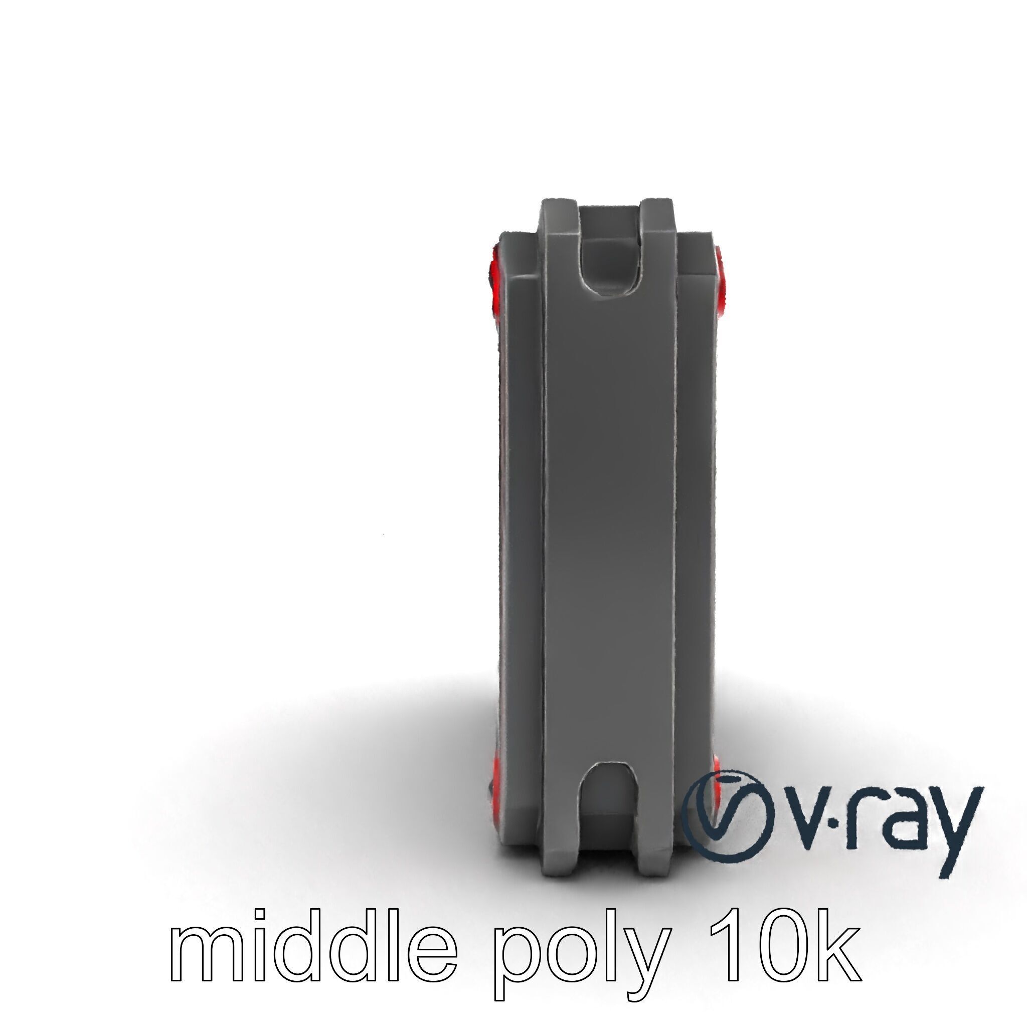 Futuristic Wall Frame with Modular Ports model pack Low-poly 3D model_13