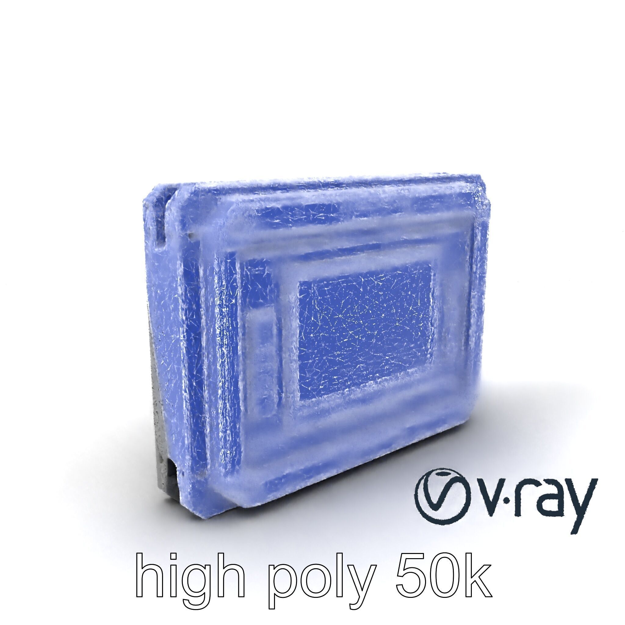 Futuristic Wall Frame with Modular Ports model pack Low-poly 3D model_10