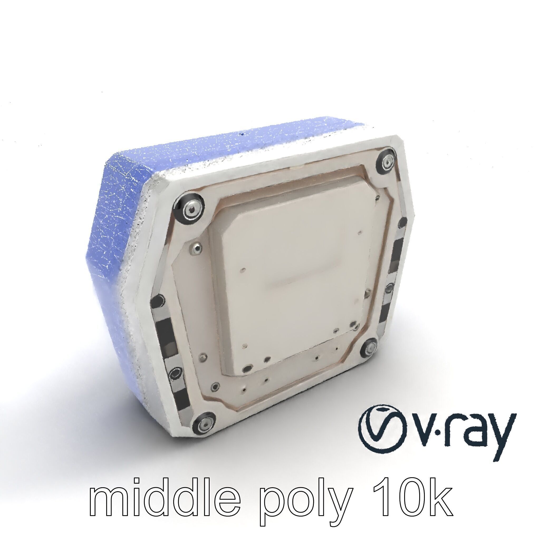 Futuristic Modular Ceiling Panel model pack Low-poly 3D model_21