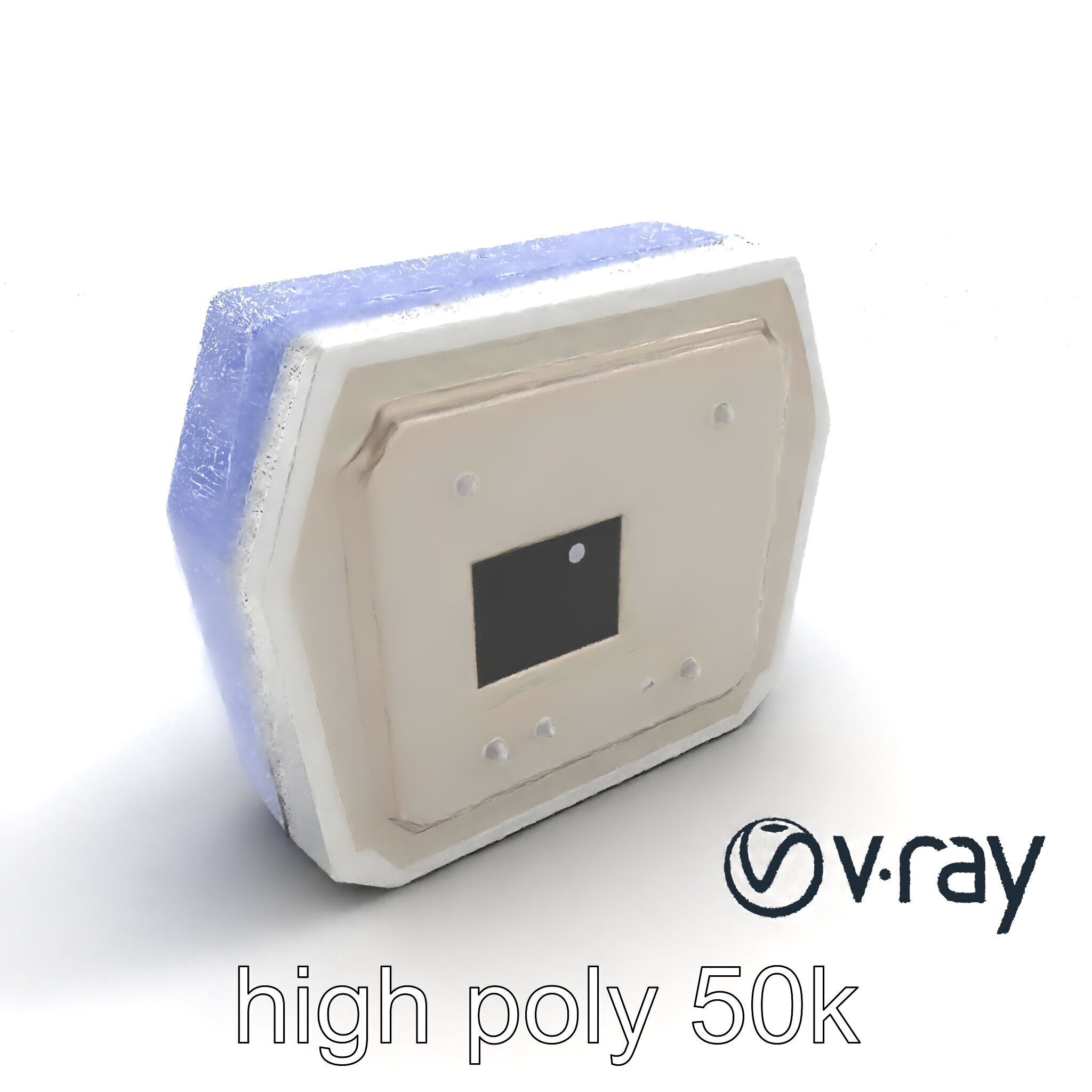 Futuristic Modular Ceiling Panel model pack Low-poly 3D model_11