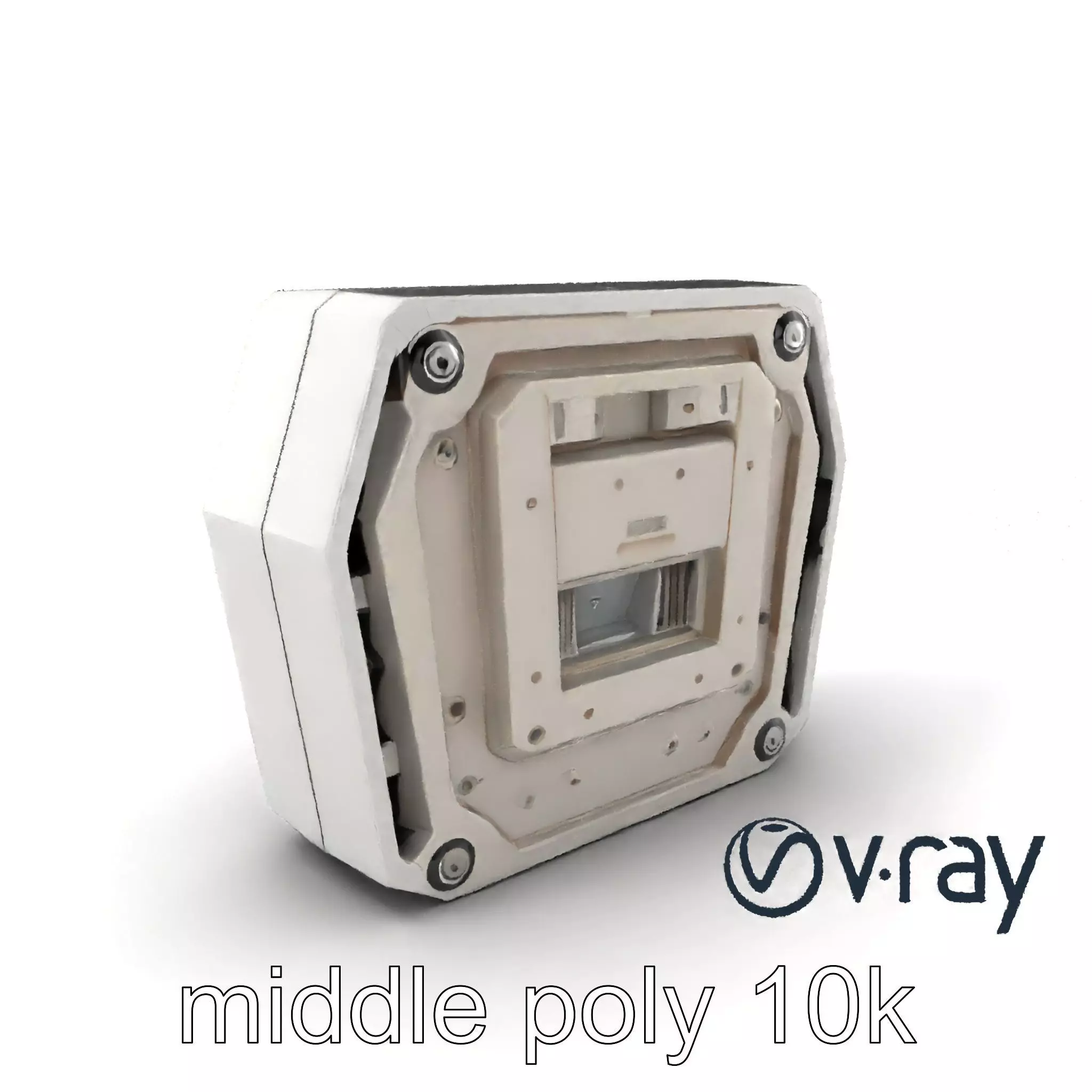 Futuristic Modular Ceiling Panel model pack Low-poly 3D model_0