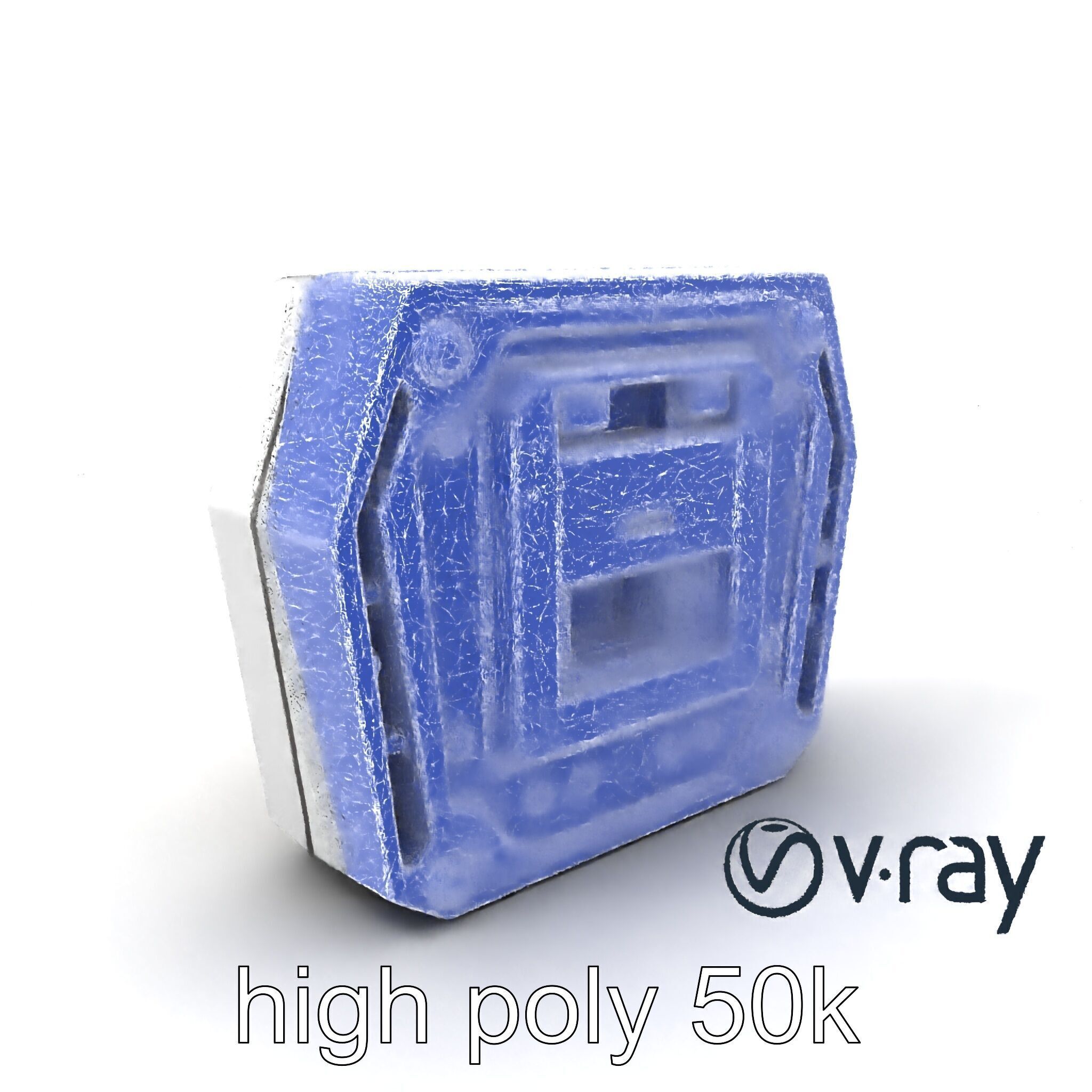 Futuristic Modular Ceiling Panel model pack Low-poly 3D model_10