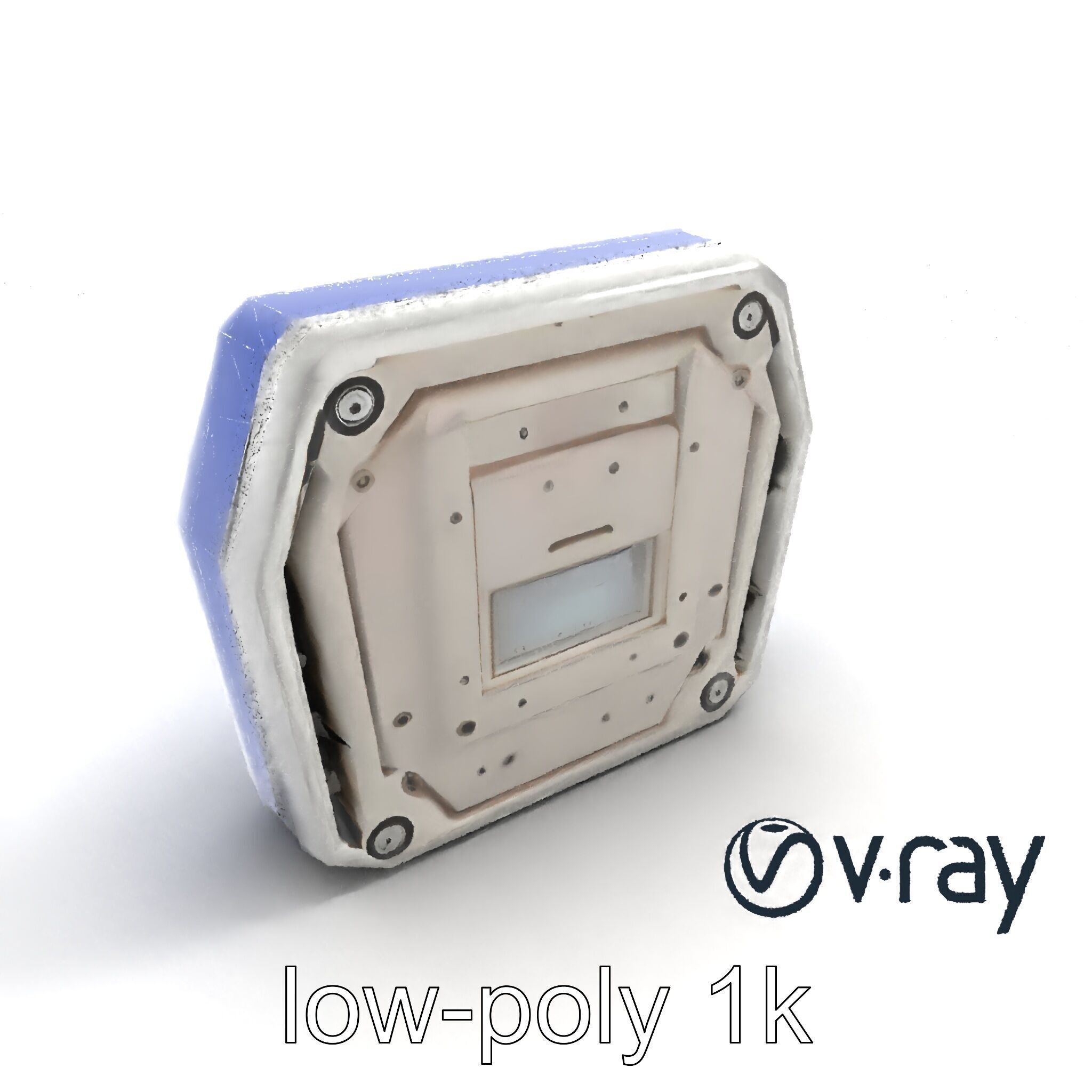 Futuristic Modular Ceiling Panel model pack Low-poly 3D model_30