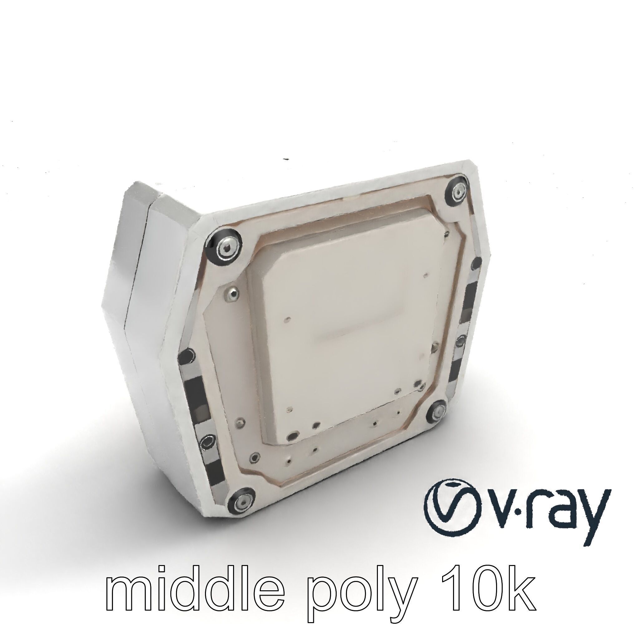 Futuristic Modular Ceiling Panel model pack Low-poly 3D model_8