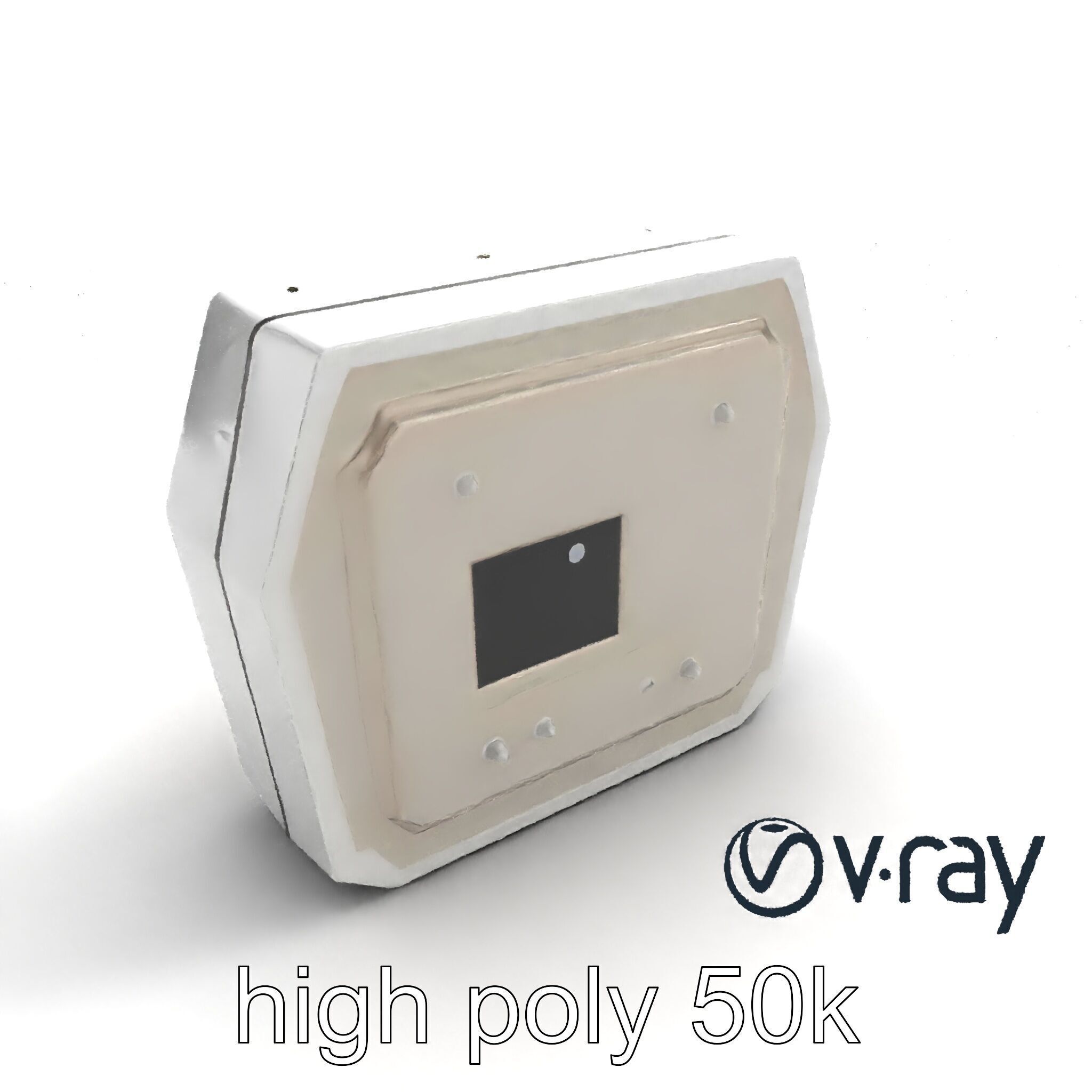 Futuristic Modular Ceiling Panel model pack Low-poly 3D model_29