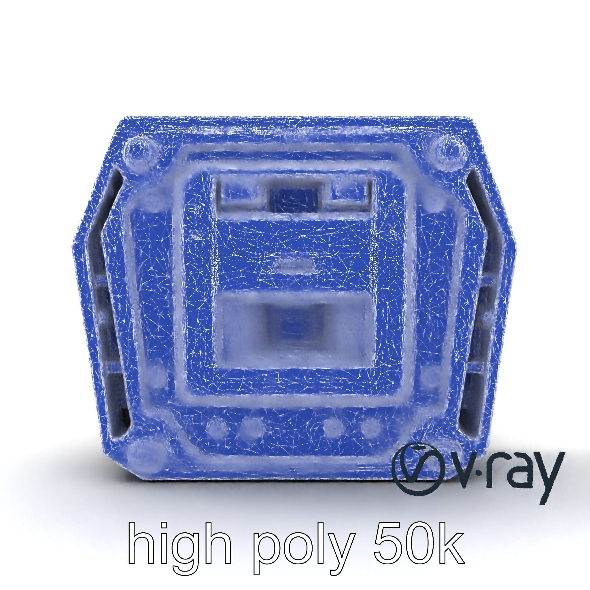 Futuristic Modular Ceiling Panel model pack Low-poly 3D model_20