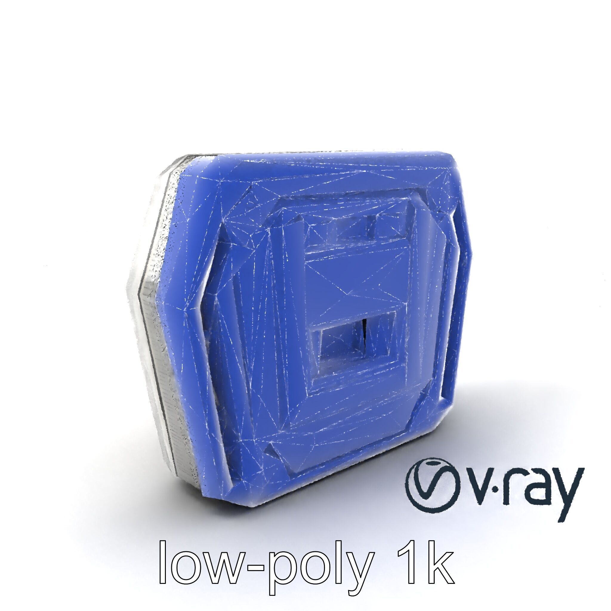 Futuristic Modular Ceiling Panel model pack Low-poly 3D model_7