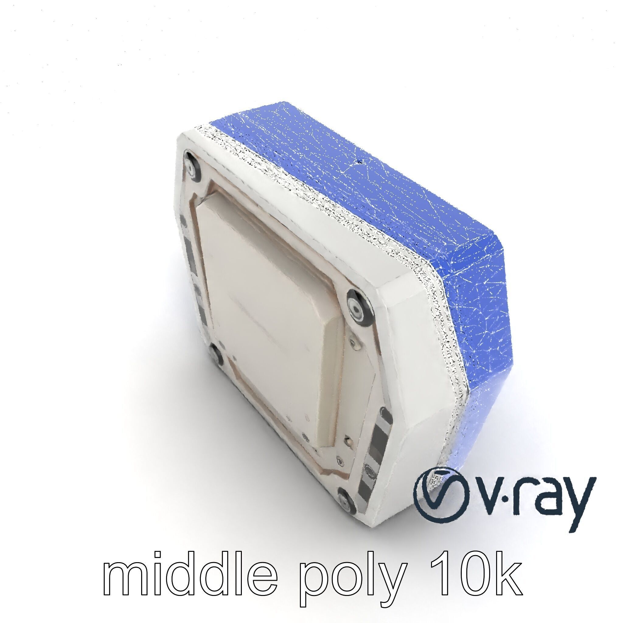 Futuristic Modular Ceiling Panel model pack Low-poly 3D model_26