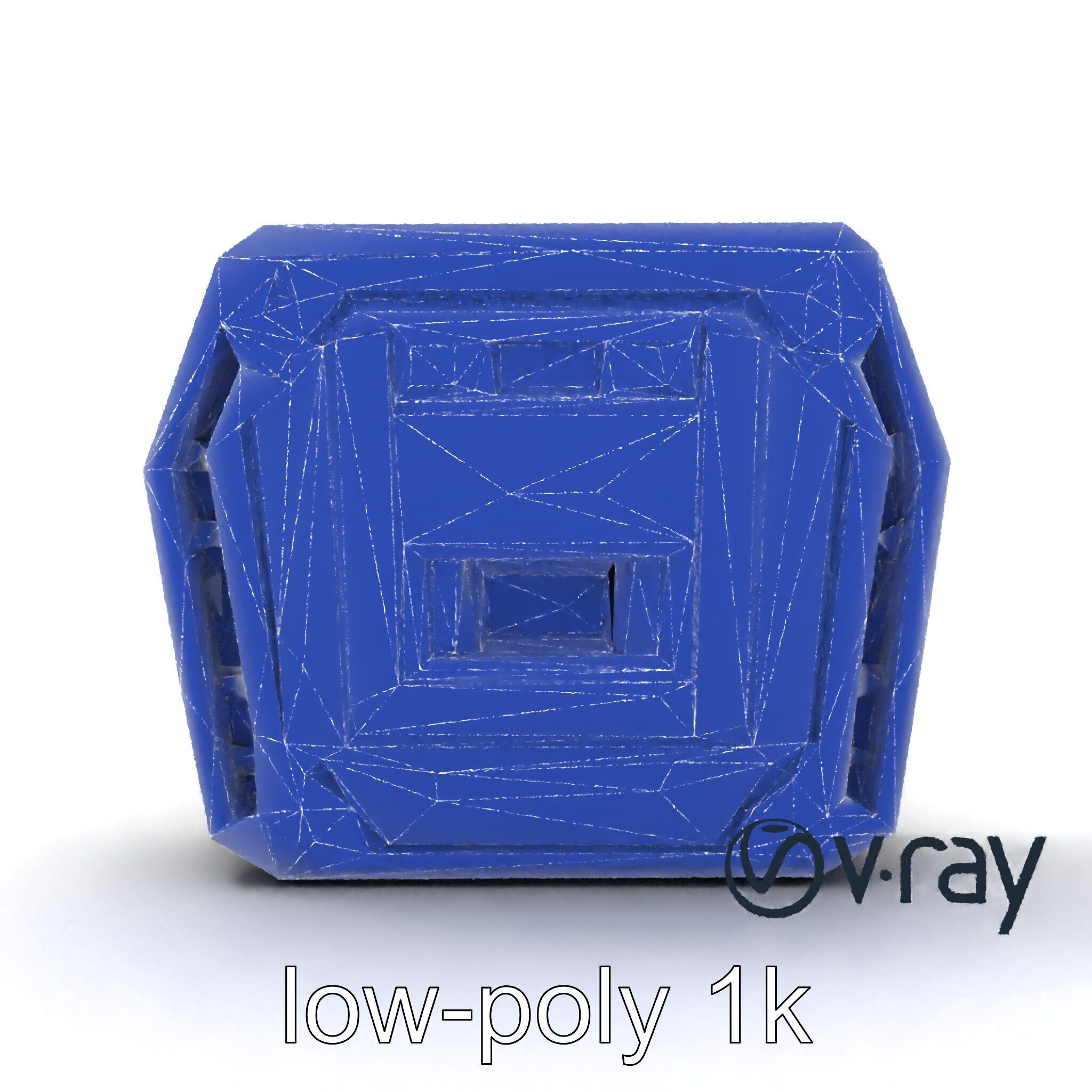 Futuristic Modular Ceiling Panel model pack Low-poly 3D model_31