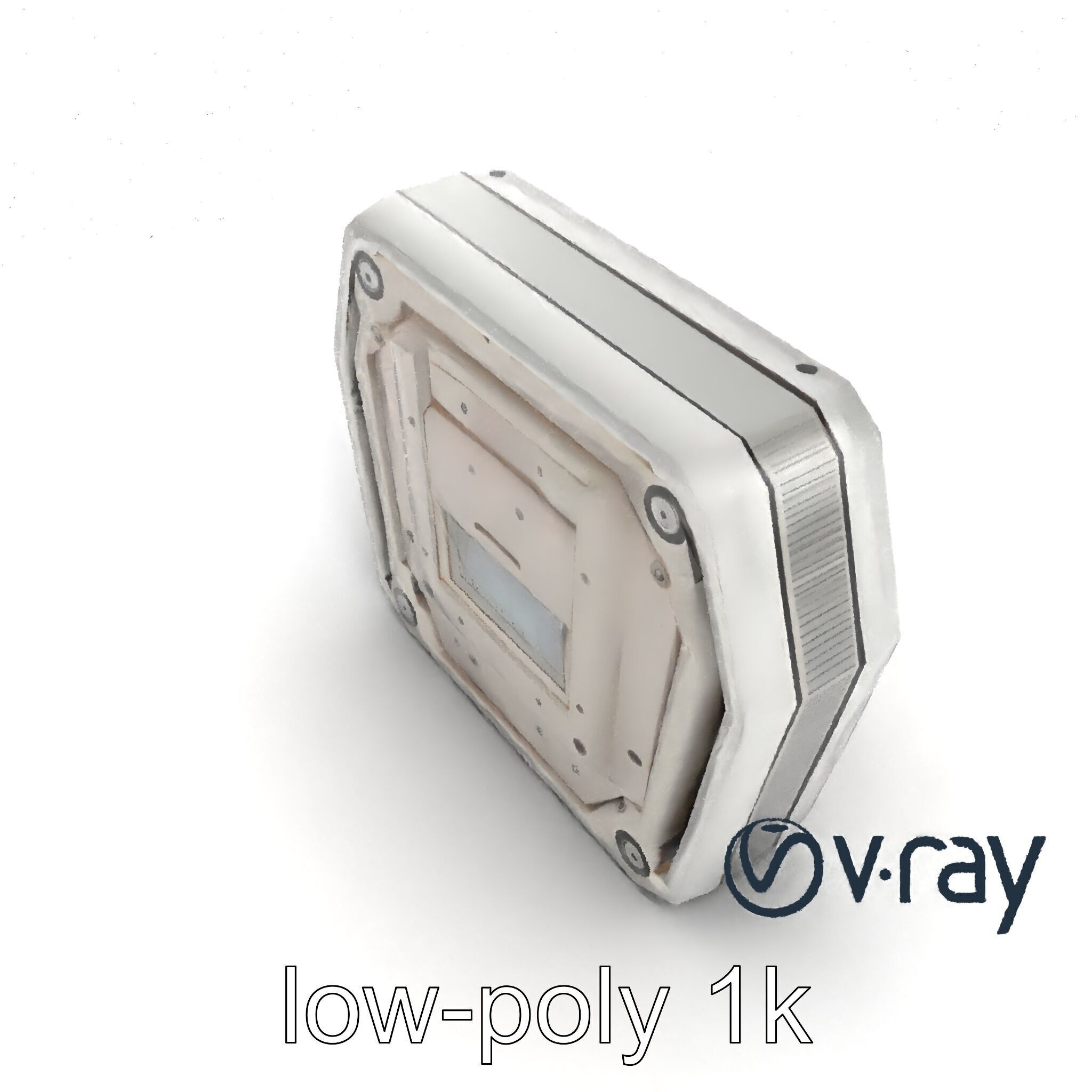 Futuristic Modular Ceiling Panel model pack Low-poly 3D model_23