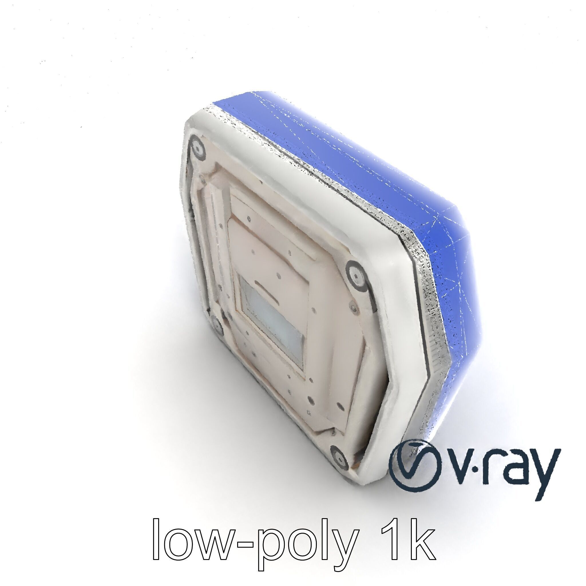 Futuristic Modular Ceiling Panel model pack Low-poly 3D model_24