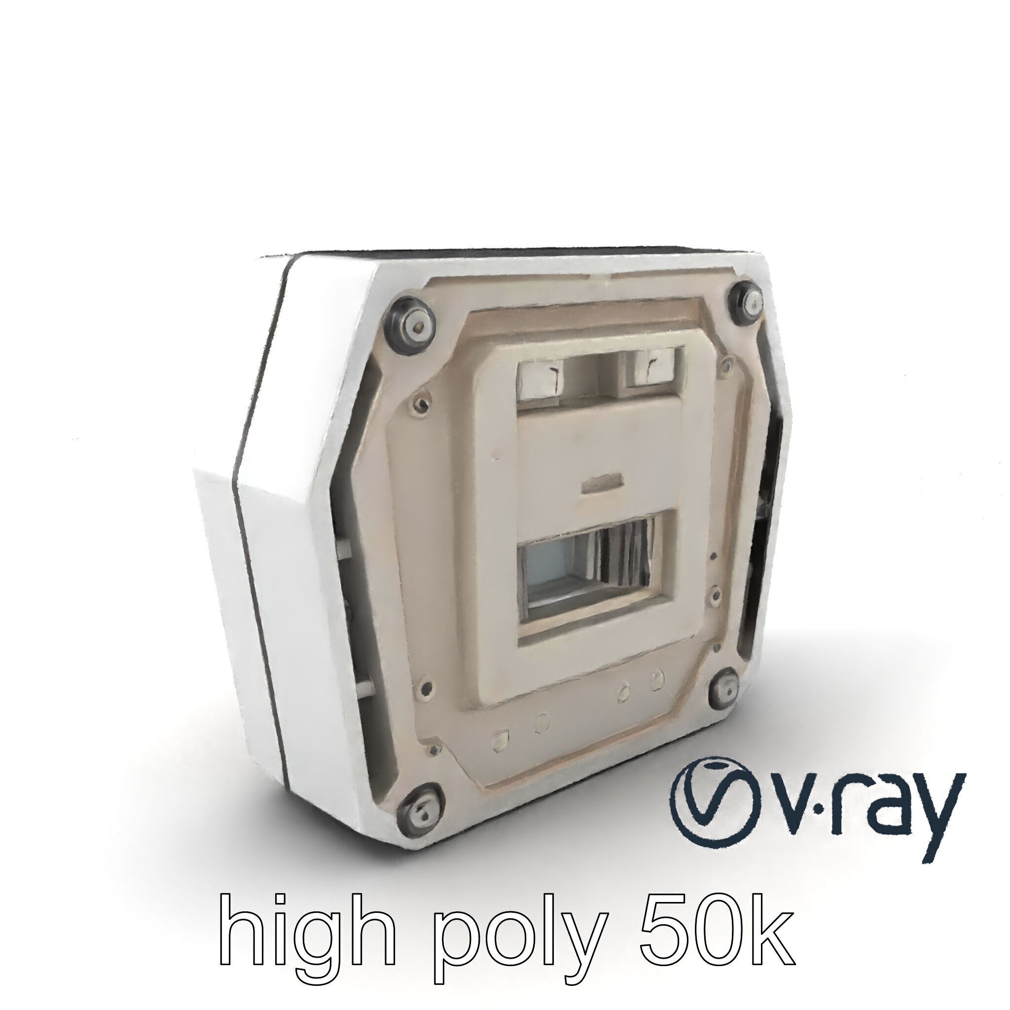 Futuristic Modular Ceiling Panel model pack Low-poly 3D model_2