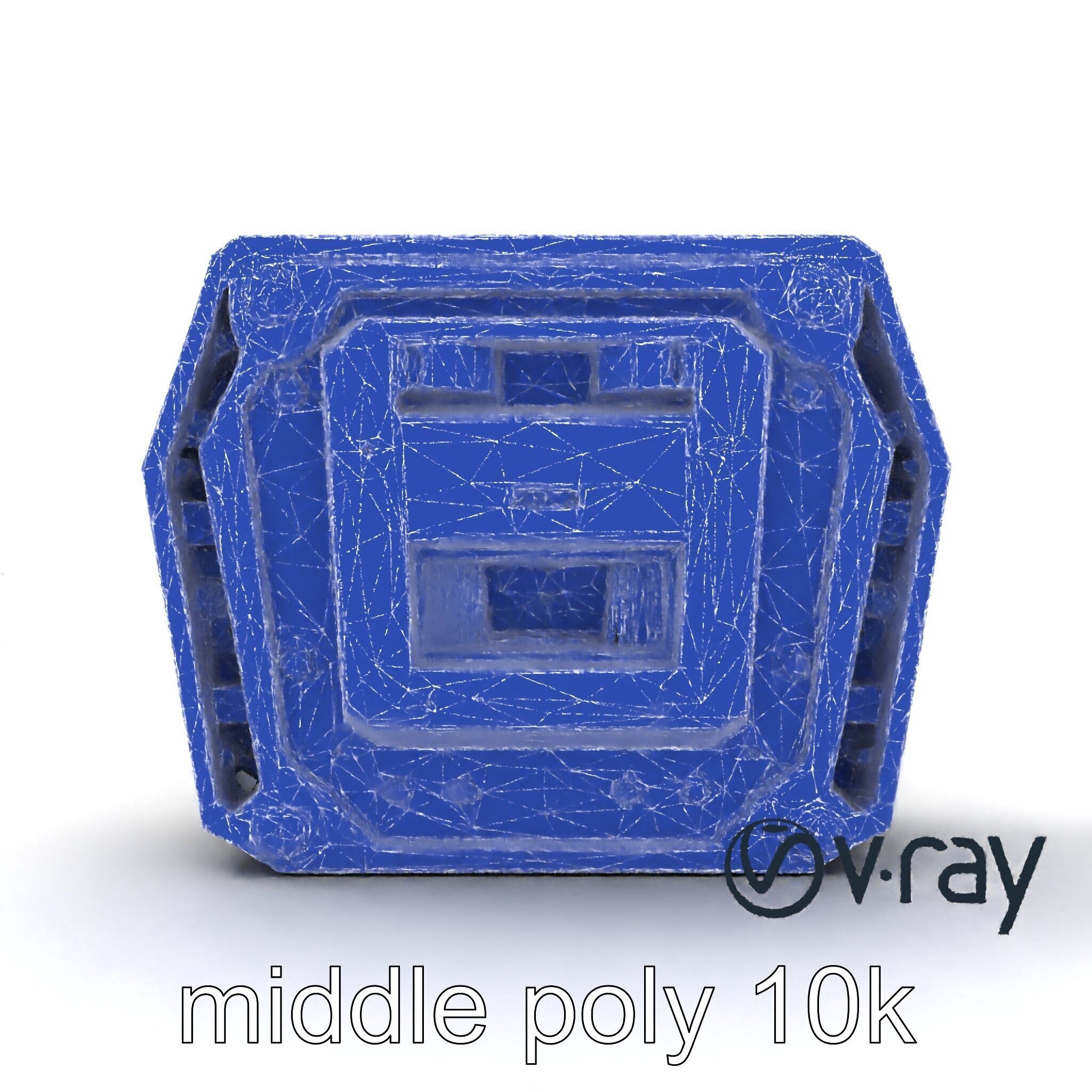 Futuristic Modular Ceiling Panel model pack Low-poly 3D model_32