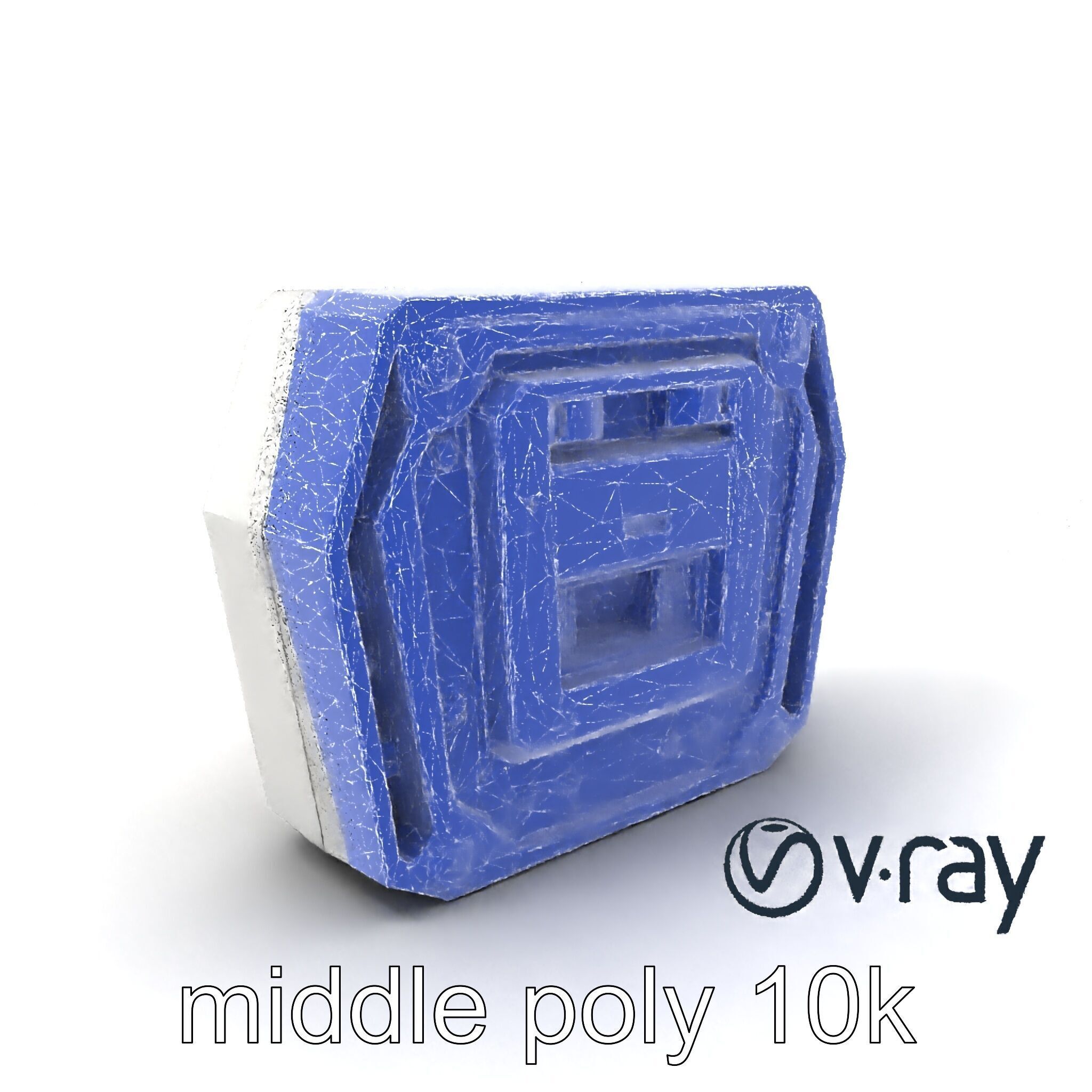 Futuristic Modular Ceiling Panel model pack Low-poly 3D model_6