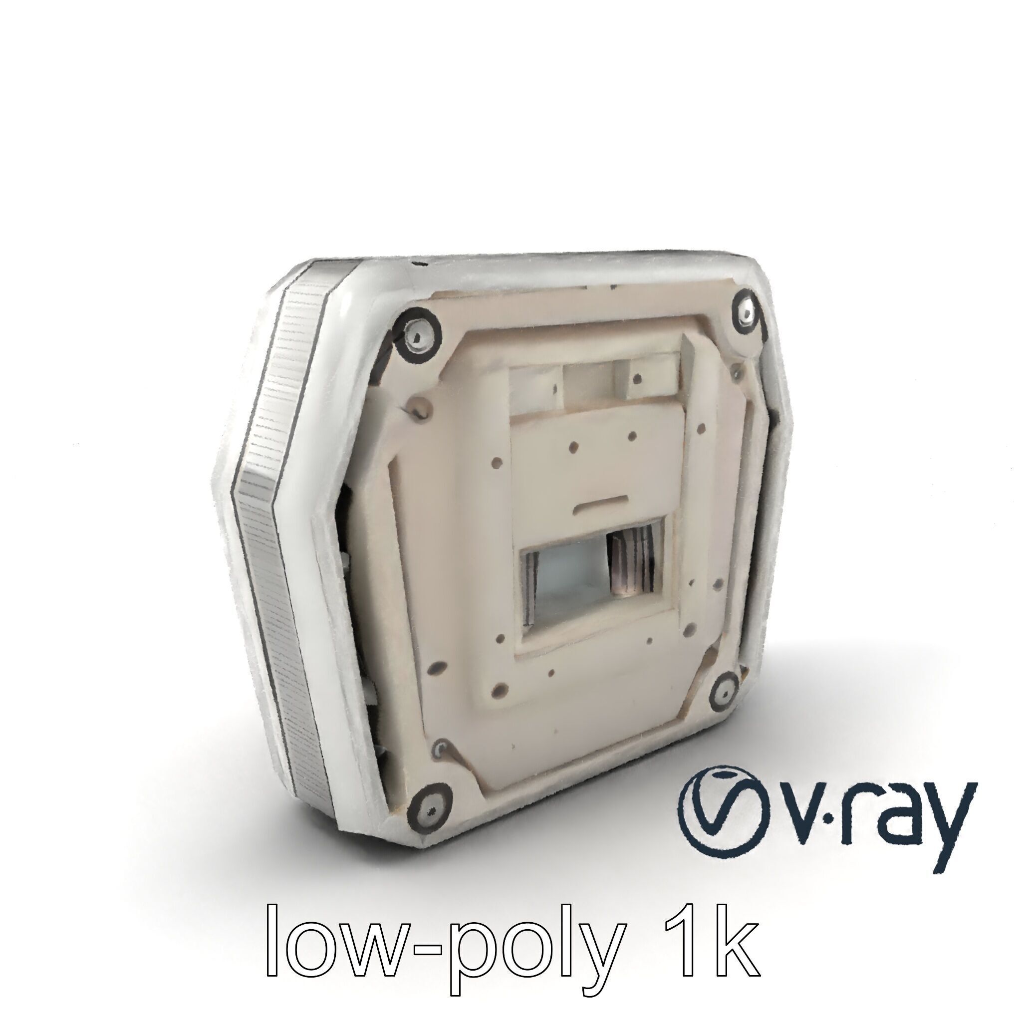 Futuristic Modular Ceiling Panel model pack Low-poly 3D model_5