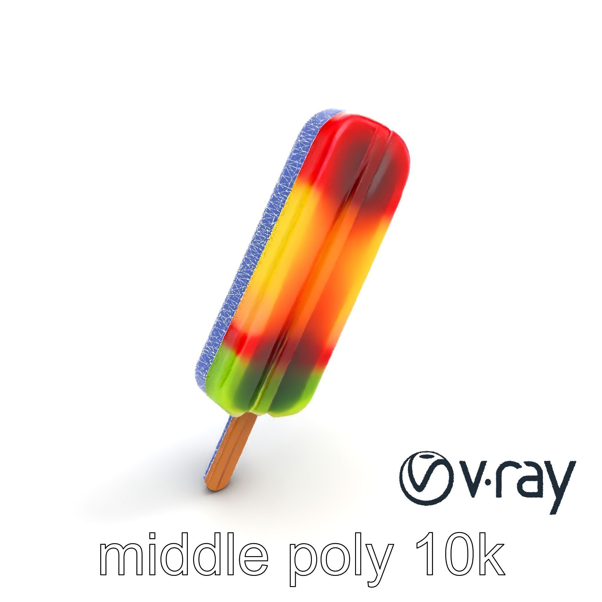 Layered Flavor Popsicle 3D Model Pack Low-poly 3D model_11