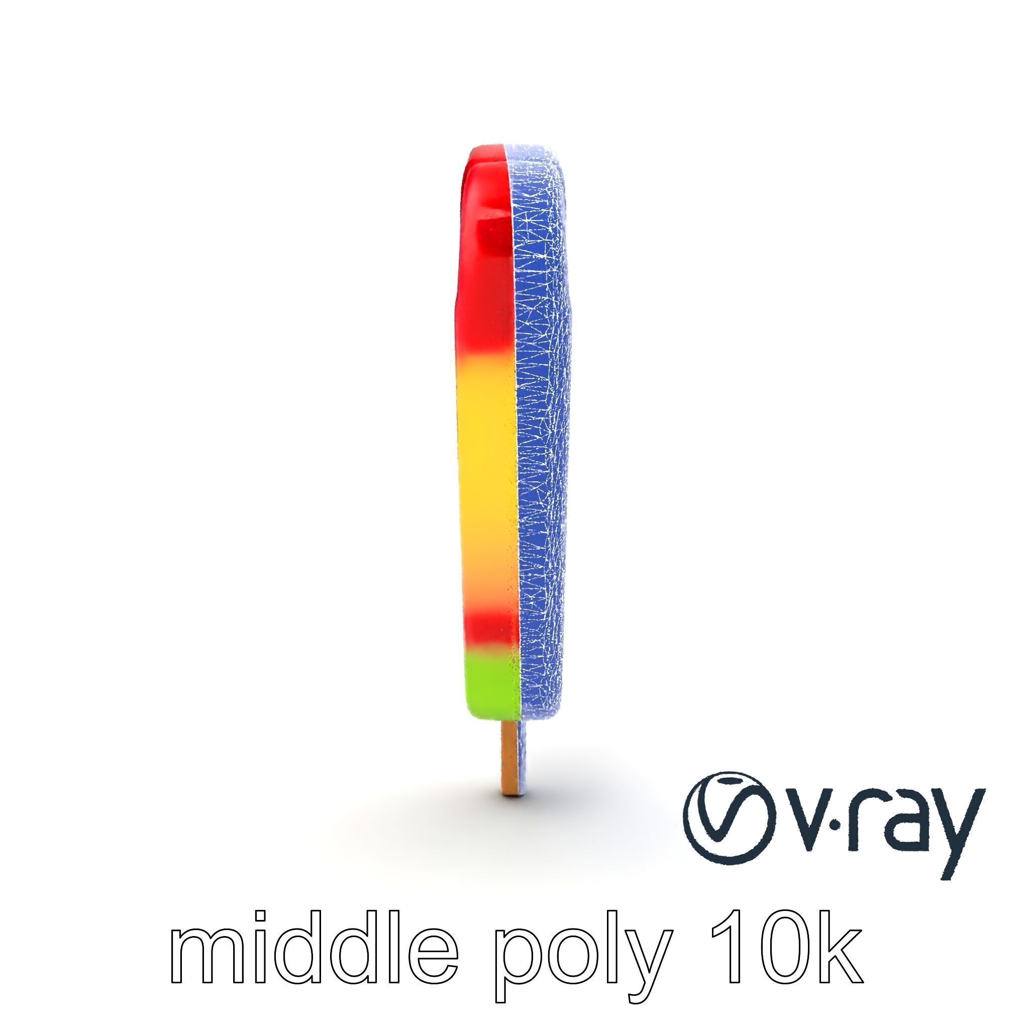 Layered Flavor Popsicle 3D Model Pack Low-poly 3D model_29
