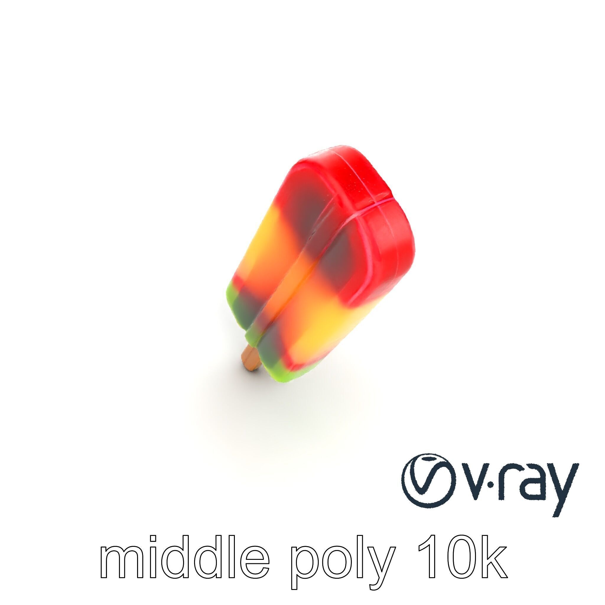 Layered Flavor Popsicle 3D Model Pack Low-poly 3D model_14