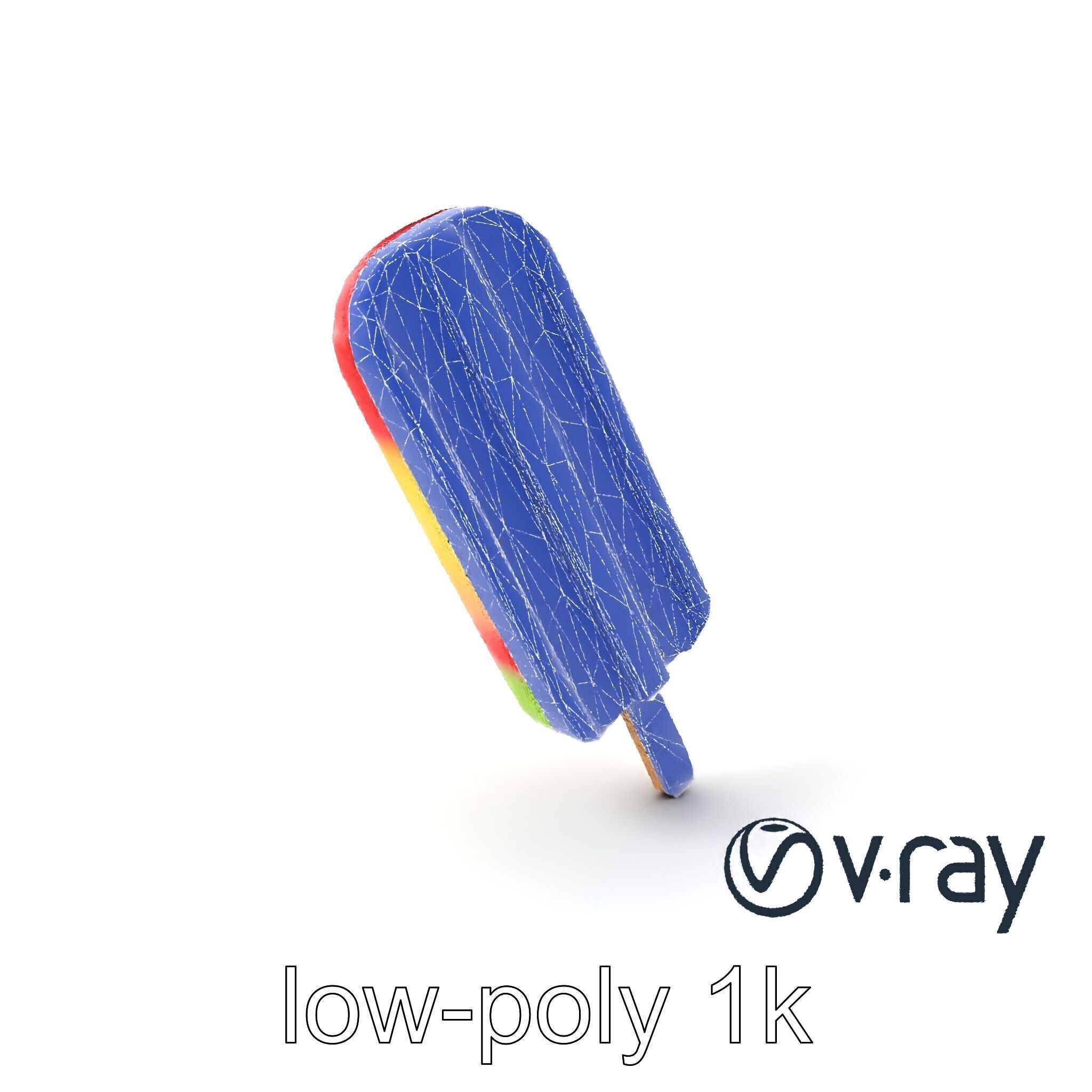 Layered Flavor Popsicle 3D Model Pack Low-poly 3D model_6