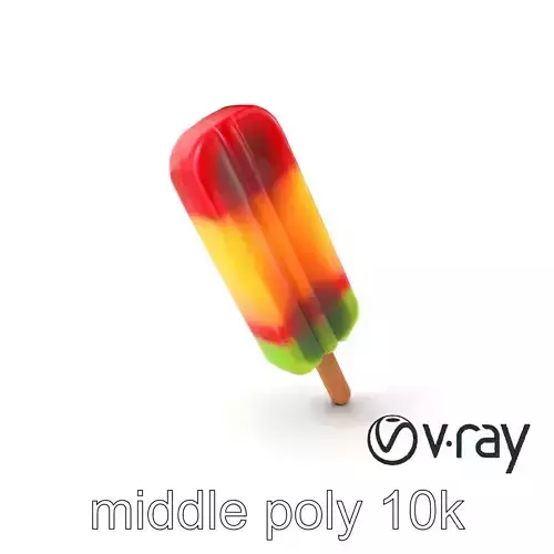 Layered Flavor Popsicle 3D Model Pack Low-poly 3D model