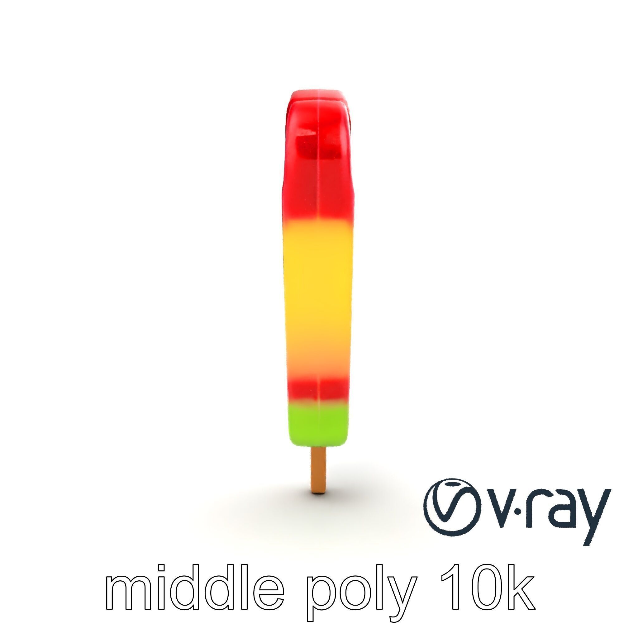 Layered Flavor Popsicle 3D Model Pack Low-poly 3D model_13