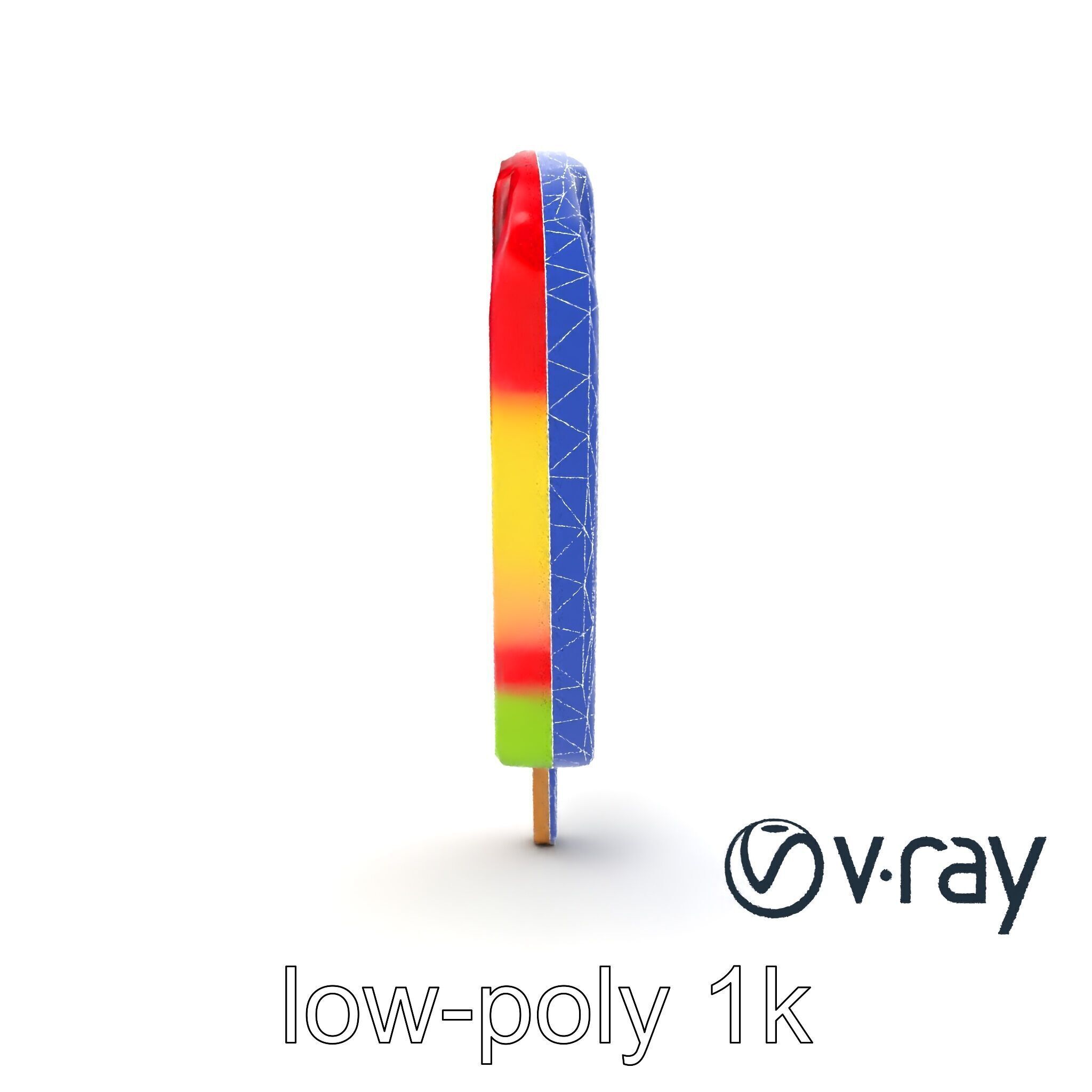 Layered Flavor Popsicle 3D Model Pack Low-poly 3D model_21