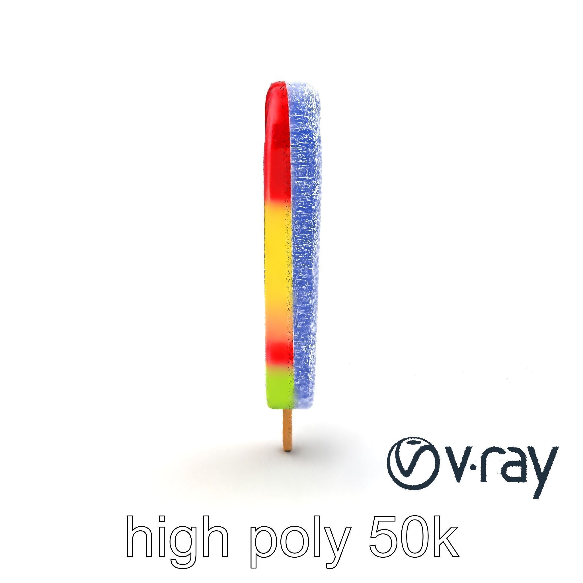 Layered Flavor Popsicle 3D Model Pack Low-poly 3D model_15