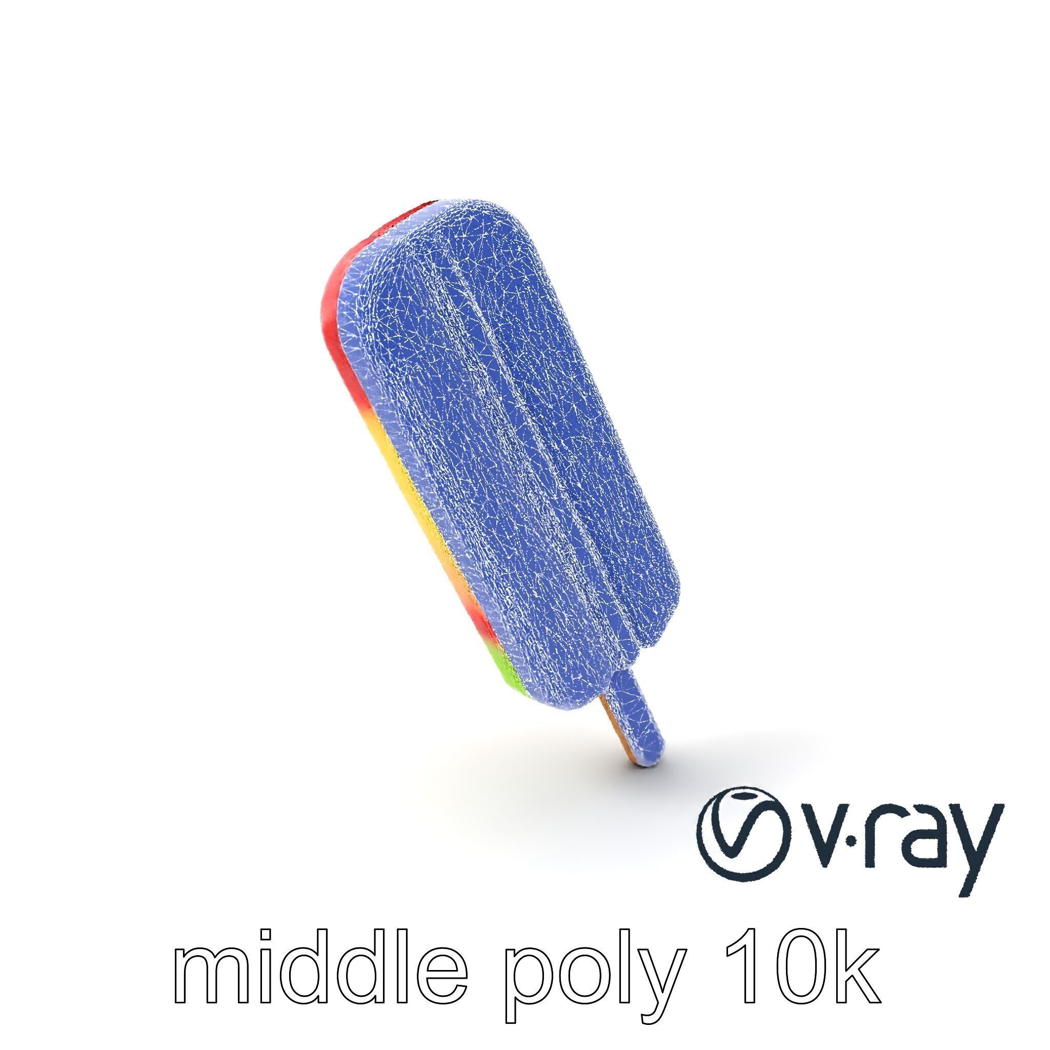 Layered Flavor Popsicle 3D Model Pack Low-poly 3D model_5