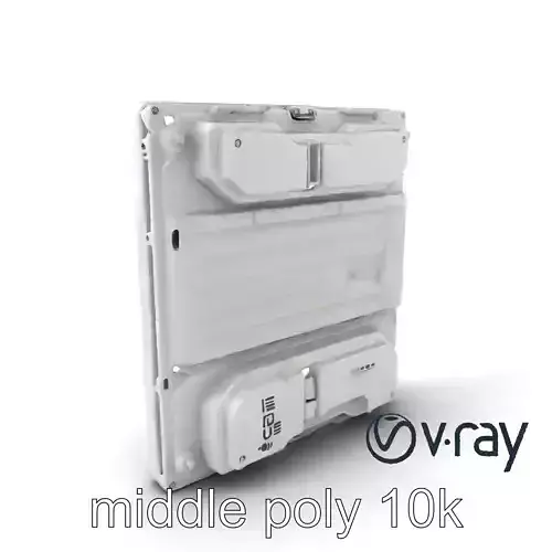 Futuristic Modular Wall Panel model pack Low-poly 3D model