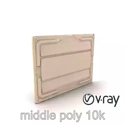 Futuristic Modular Wall Panel Design model pack Low-poly 3D model