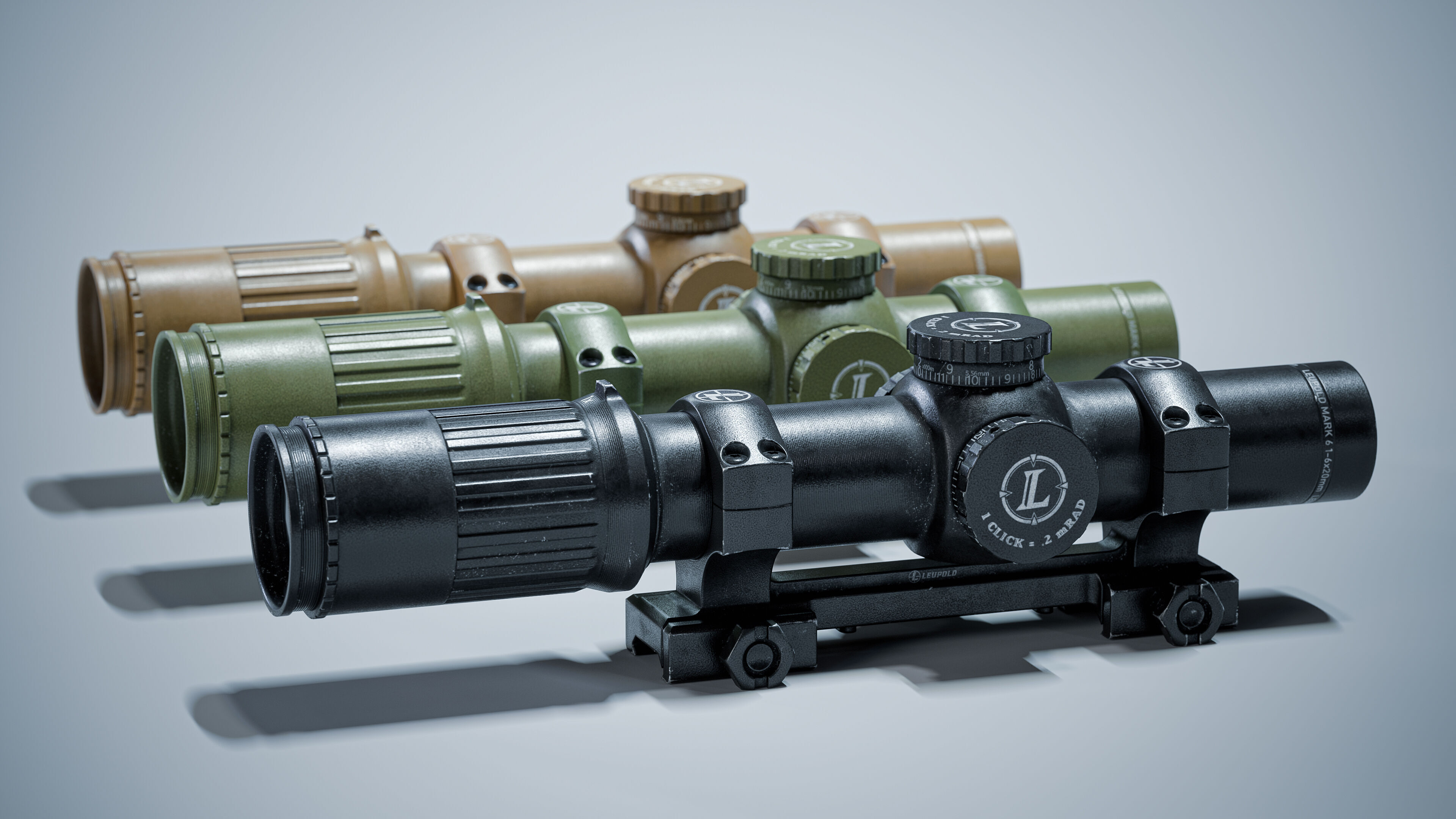 Leupold Mark-6 Scope Low-poly 3D model_13
